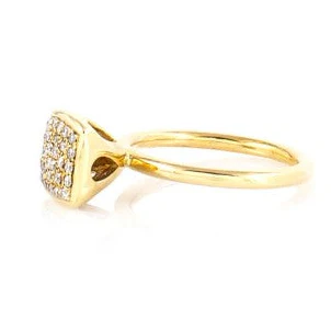 Diamond Pave Cushion Stackable Ring - Image 3