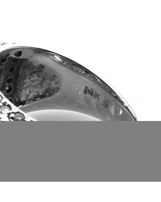 Diamond Pave Cut Out Dome Ring - Image 7