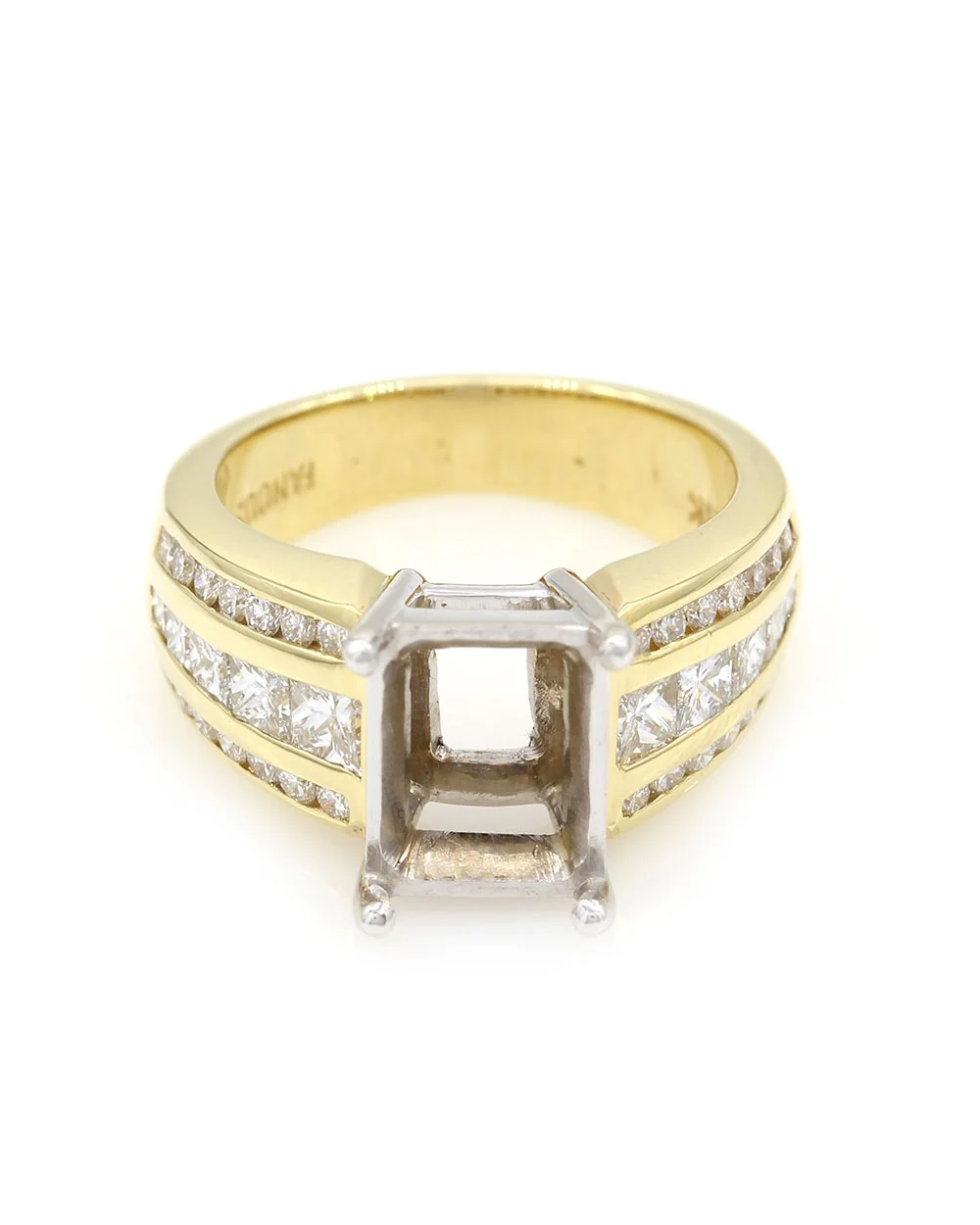 Diamond Ring Mounting in Gold - Image 2