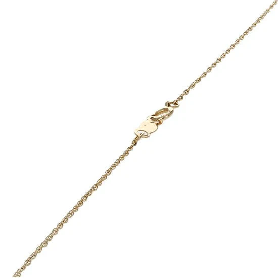 14K Yellow Gold Diamond Solitaire Drop Necklace - Image 2