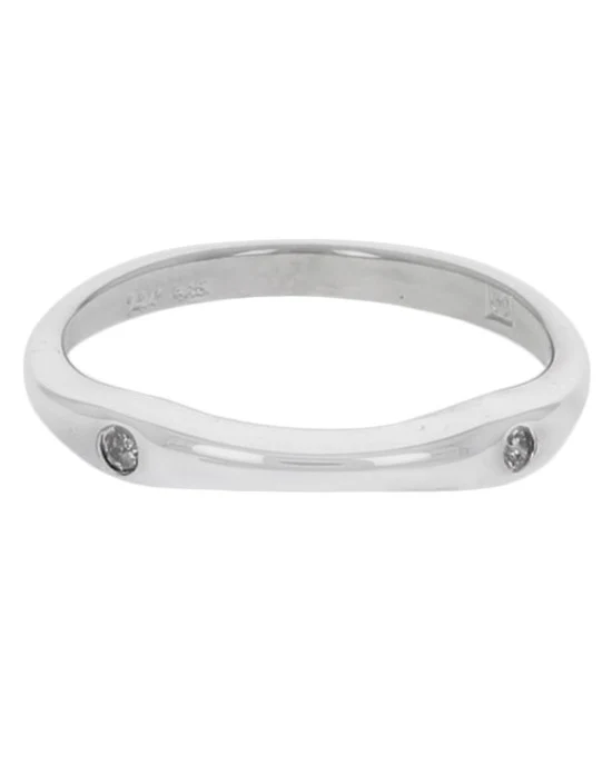 Diamond Stack Ring in White Gold - Image 2