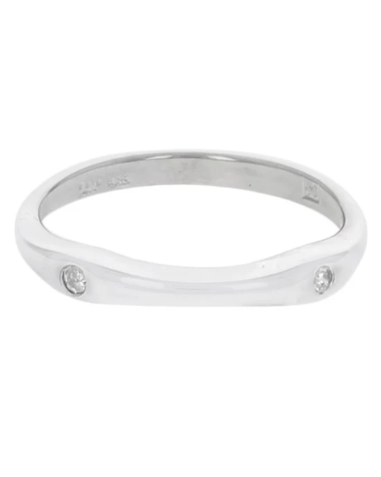 Diamond Stack Ring in White Gold - Image 2