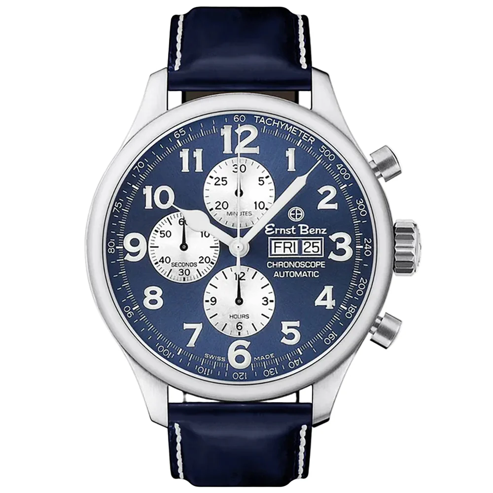 Ernst Benz Chronoscope 47mm Stainless Steel GC10114