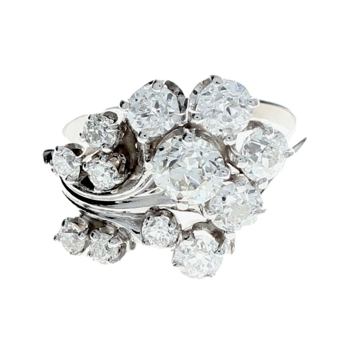 European Diamond Cluster Ring - Image 2