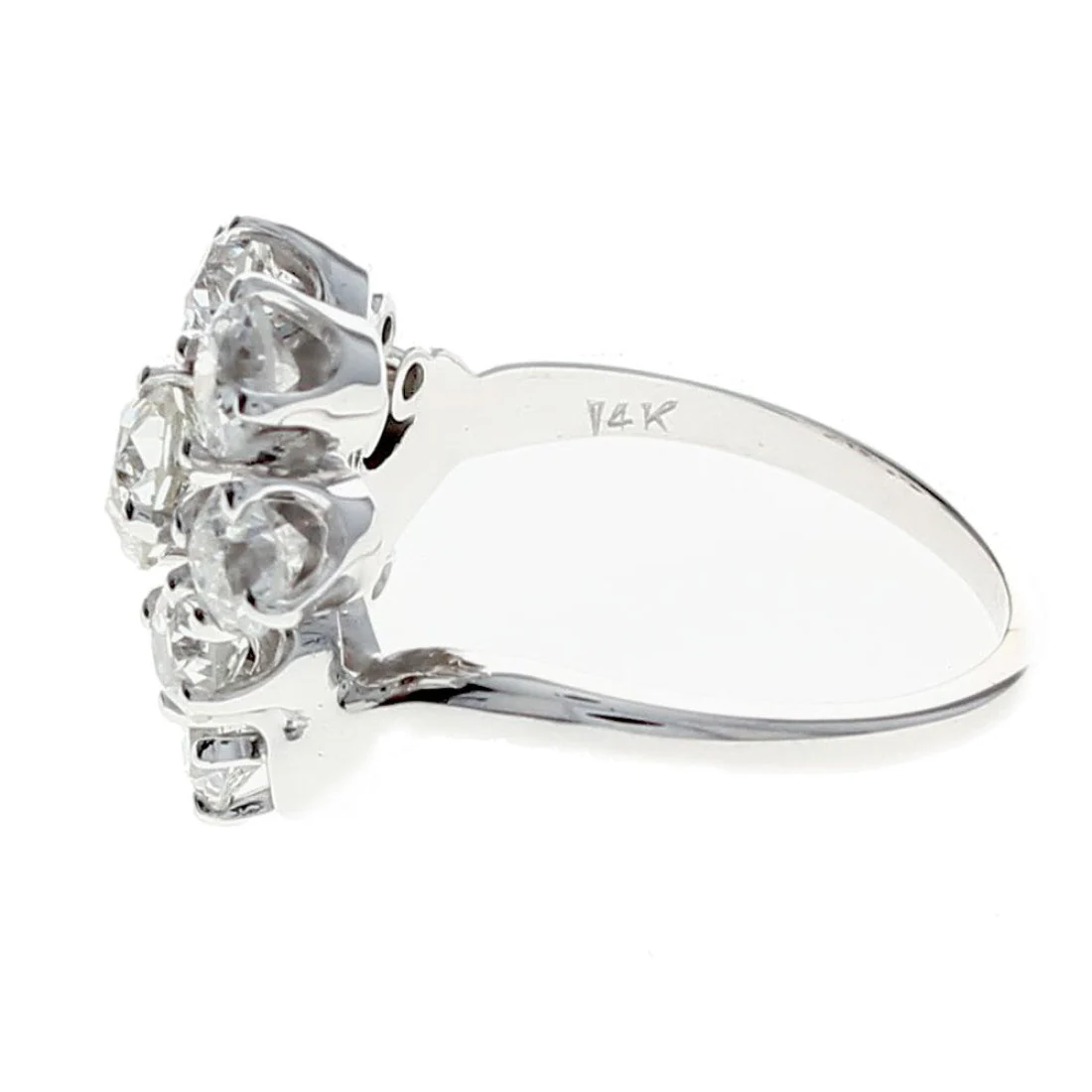 European Diamond Cluster Ring - Image 3