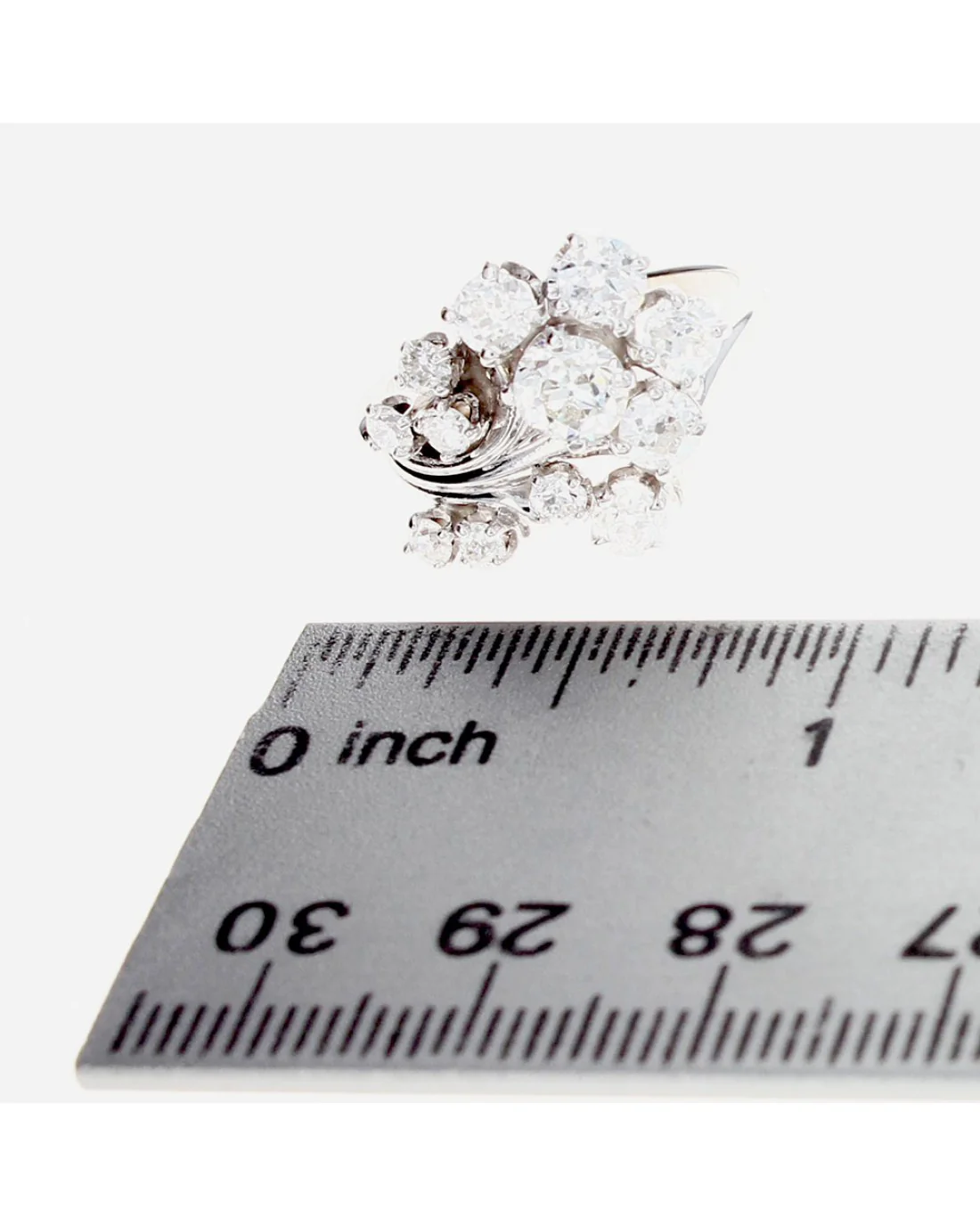 European Diamond Cluster Ring - Image 5