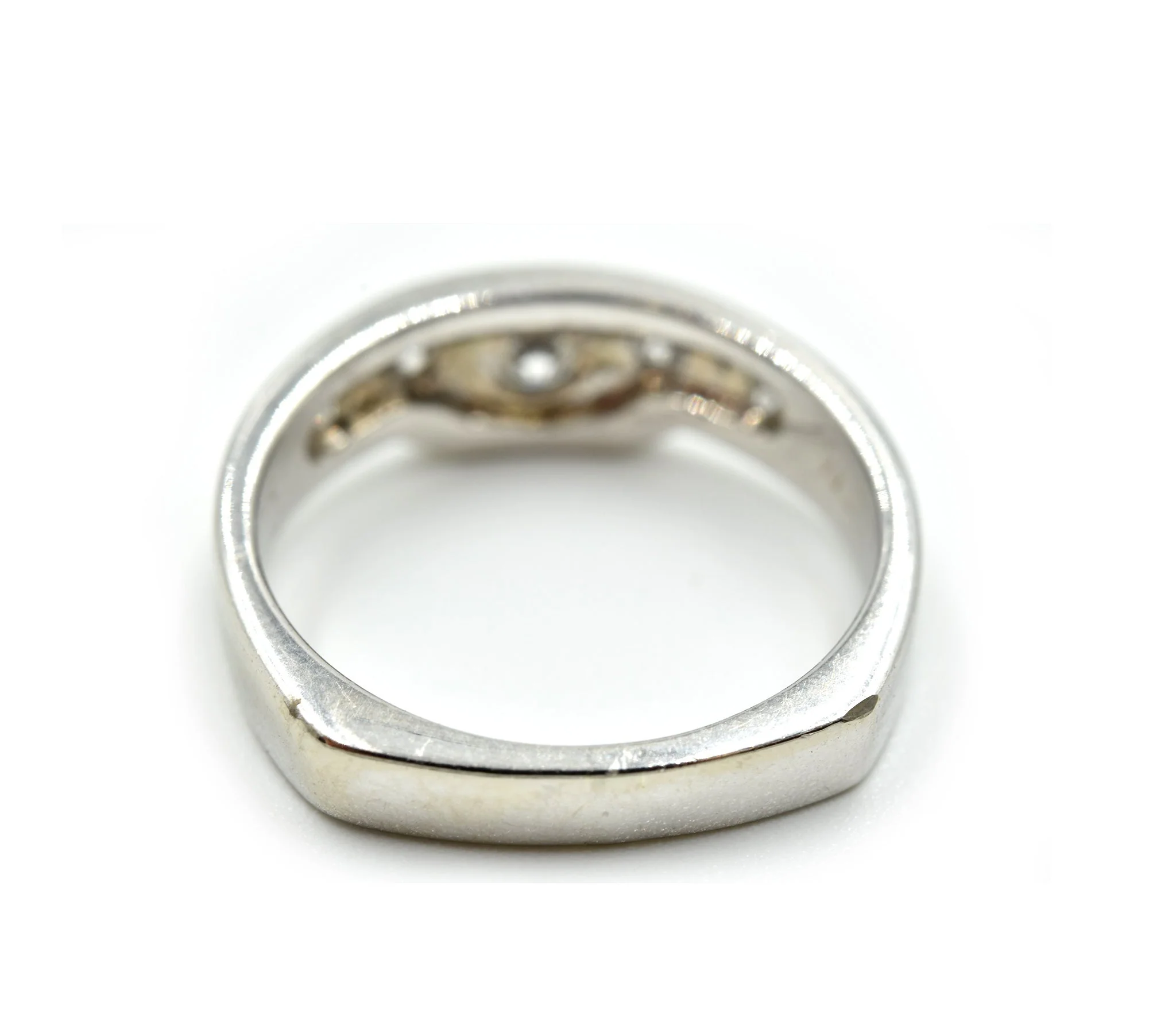 Five Diamond Band 14k White Gold - Image 4