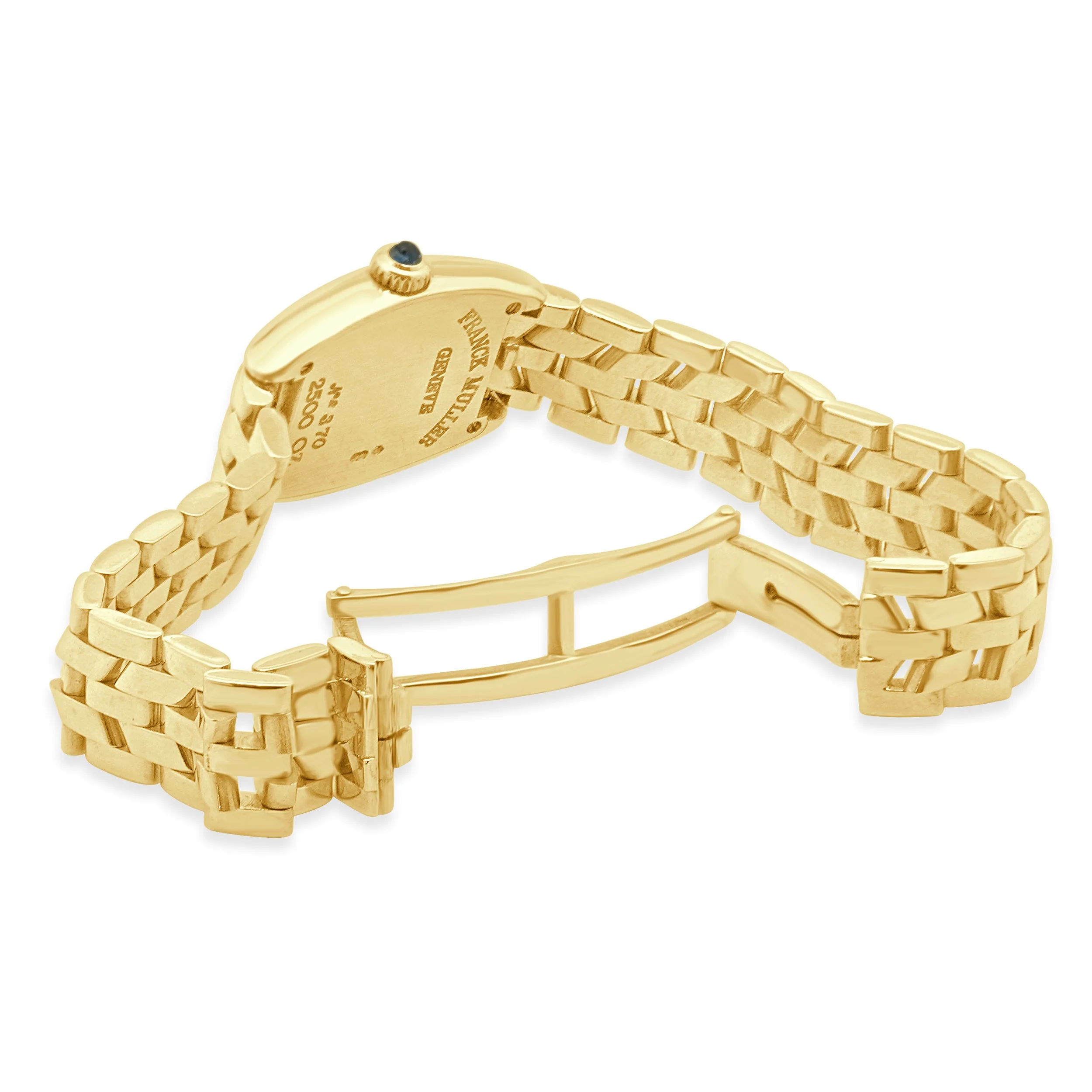 Franck Mueller 18 Karat Yellow Gold Tonneau Curvex 22mm - Image 4
