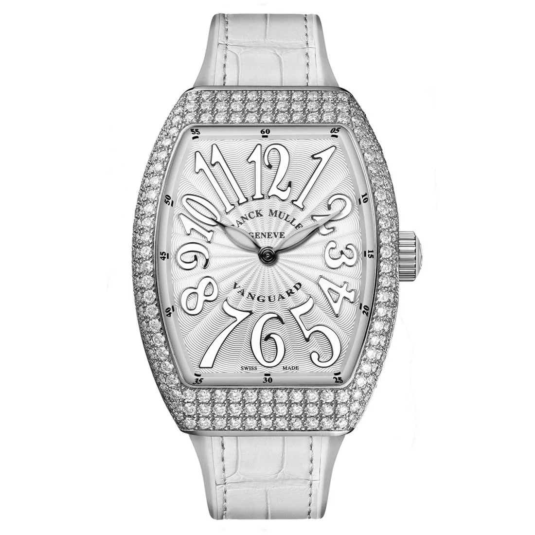 Franck Muller Vanguard Classic 32mm Stainless Steel Diamonds V32QZDACE