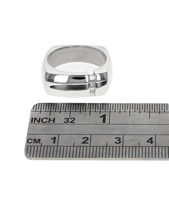 Gauthier Gentlemans Princess Diamond Square Band - Image 2