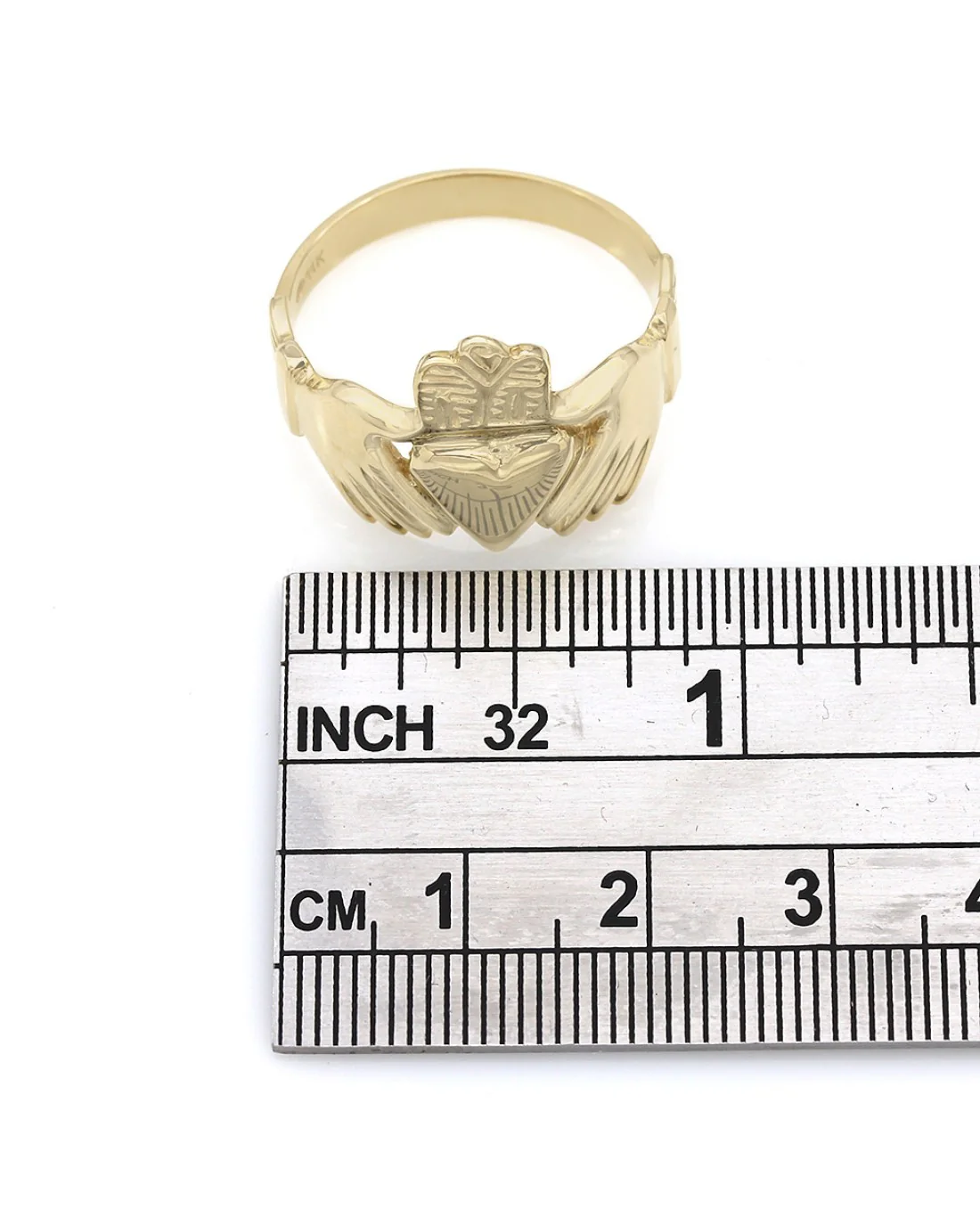 Gentlemans Claddagh Ring in Gold - Image 3