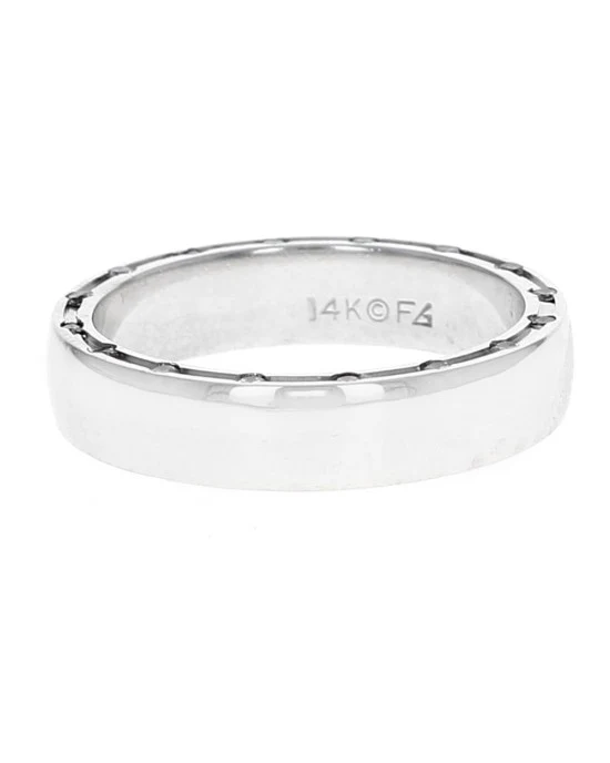 Gentlemans Diamond Edged Band - Image 2