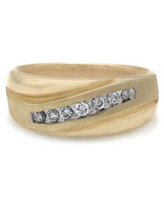 Gentleman's Graduated Diamond Ring - Image 2