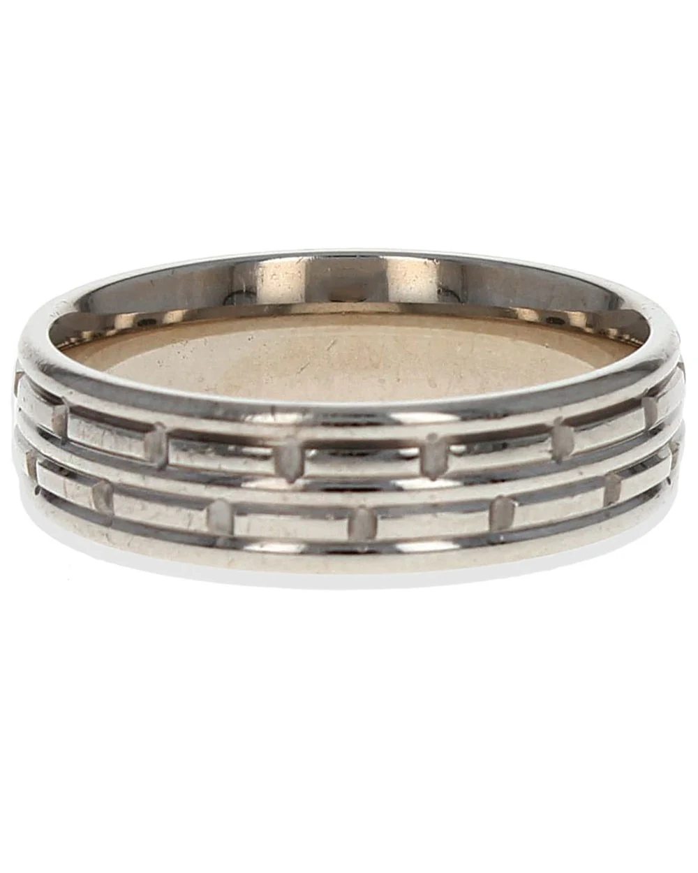 Gentlemans Grooved Etched Band - Image 2