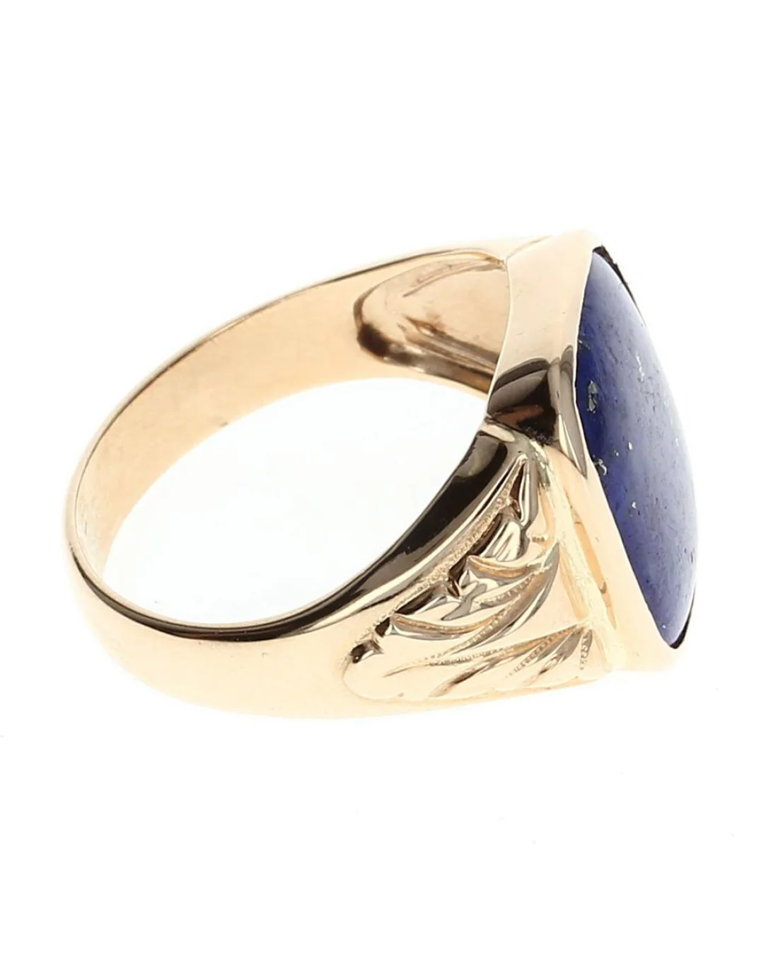 Gentlemans Lapis Tapered Ring - Image 3