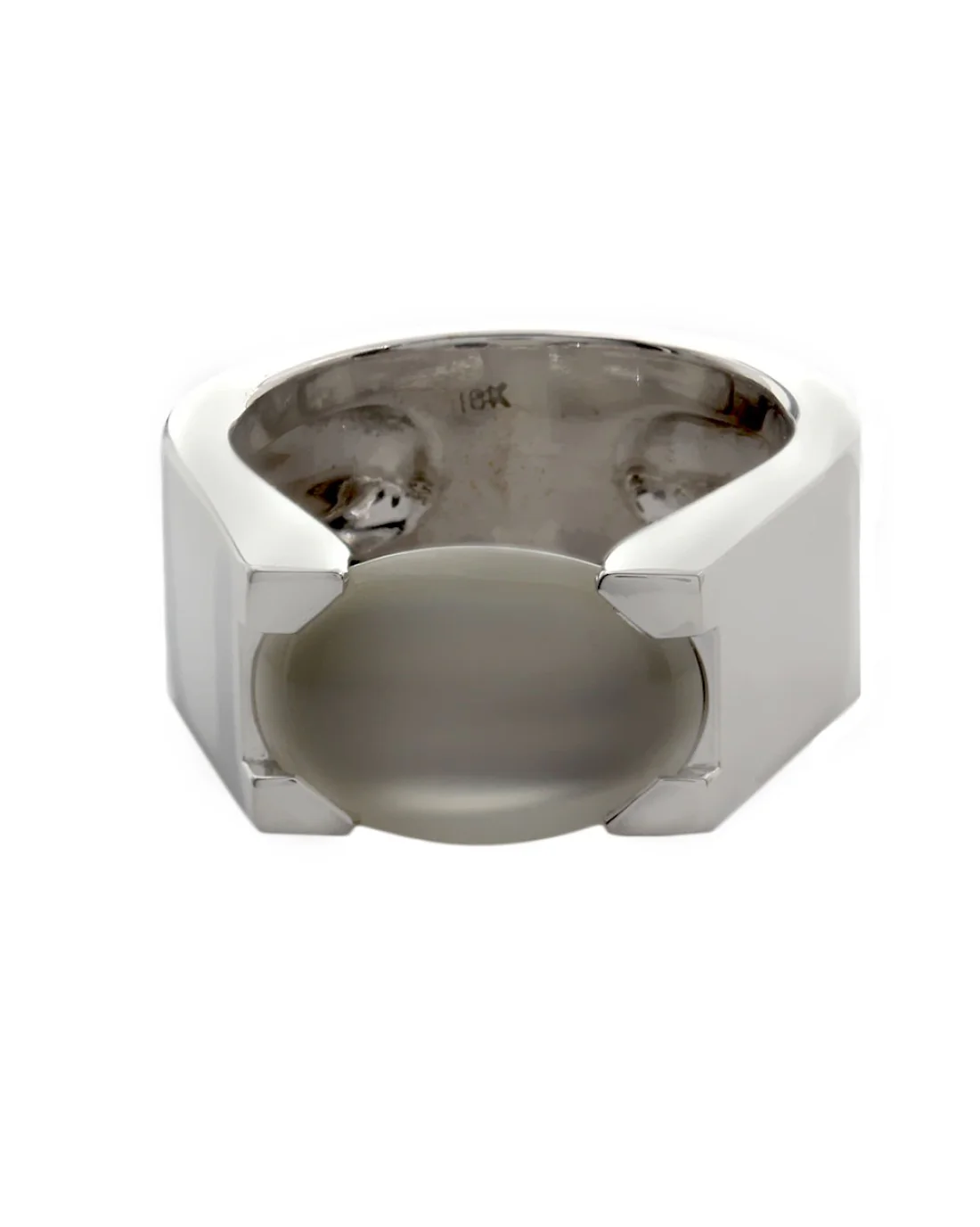 Horizontal Set Moonstone Ring in Gold - Image 2