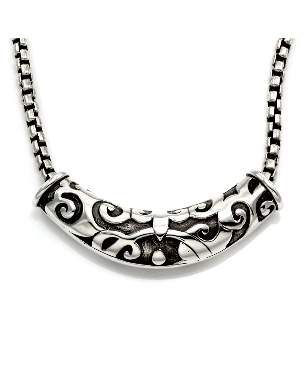 John Hardy Slide Enhancer Pendant with Antique Details in Sterling Silver - Image 2