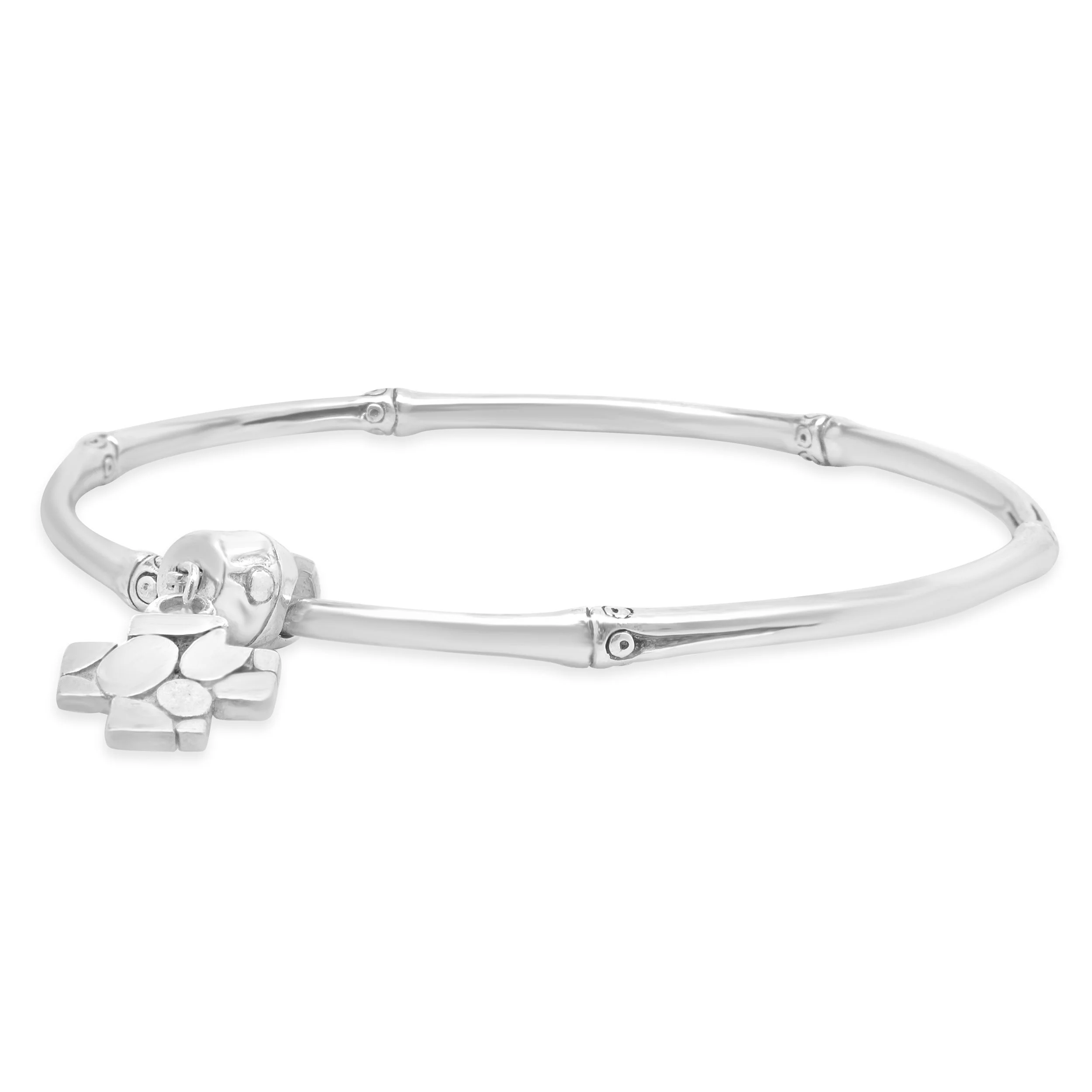 John Hardy Sterling Silver Bamboo Collection Cross Bracelet - Image 2