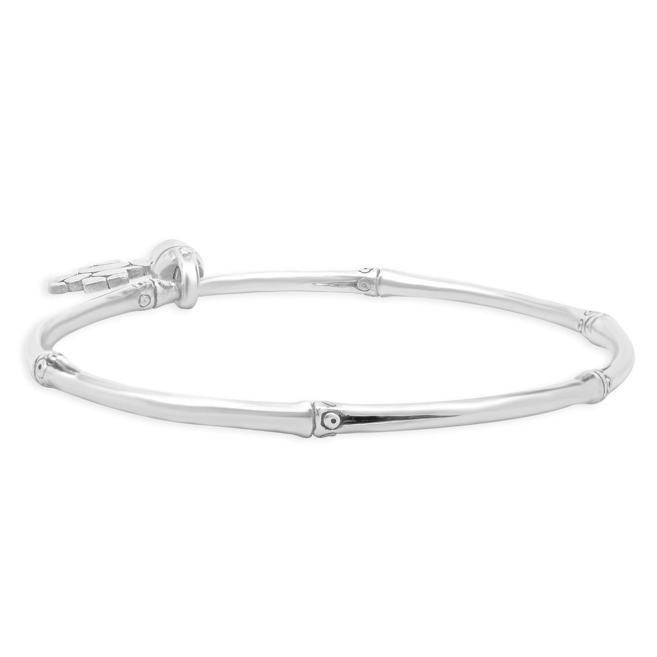 John Hardy Sterling Silver Bamboo Collection Cross Bracelet - Image 4