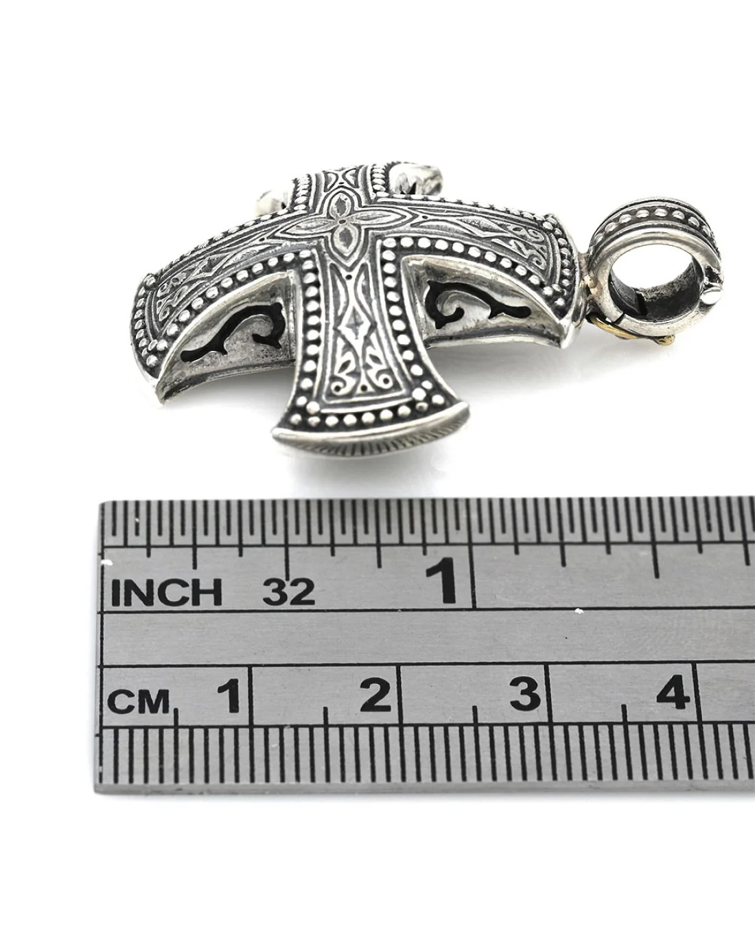 Konstantino Unisex Cross Enhancer Pendant in Sterling Silver - Image 3