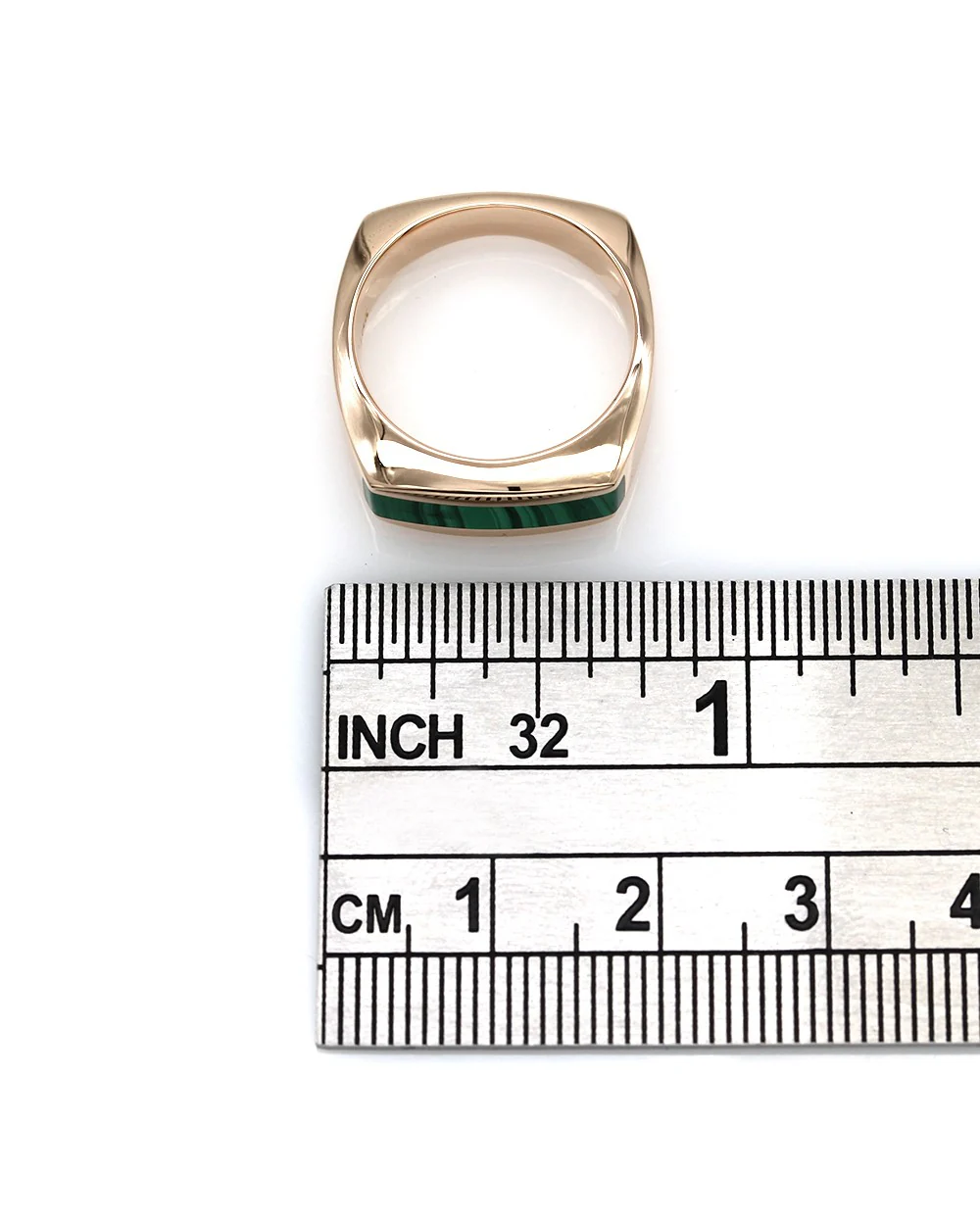 Malachite Ring in Gold - Image 3