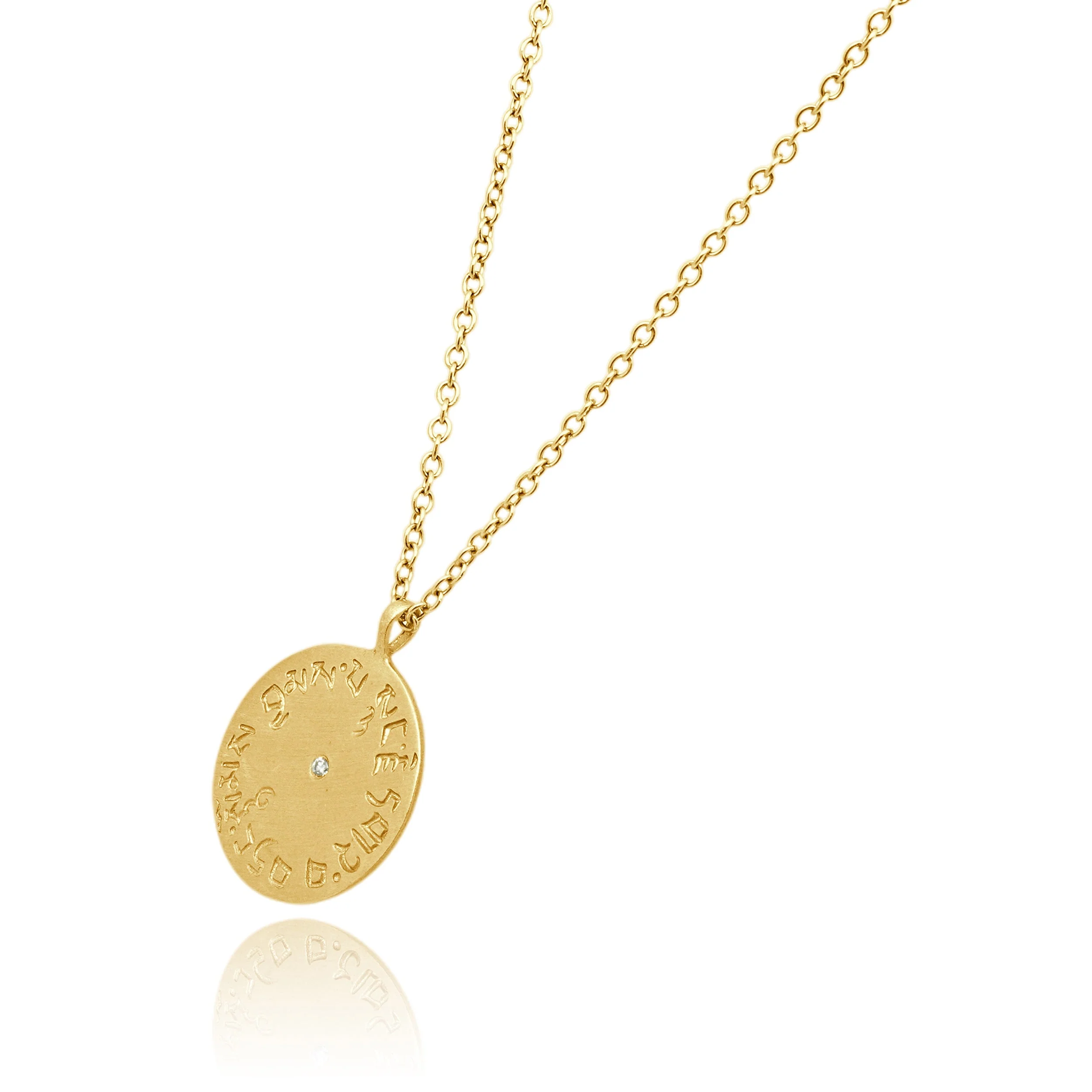 Me & Ro 10 Karat Yellow Gold Diamond Four Immeasurable Necklace - Image 4