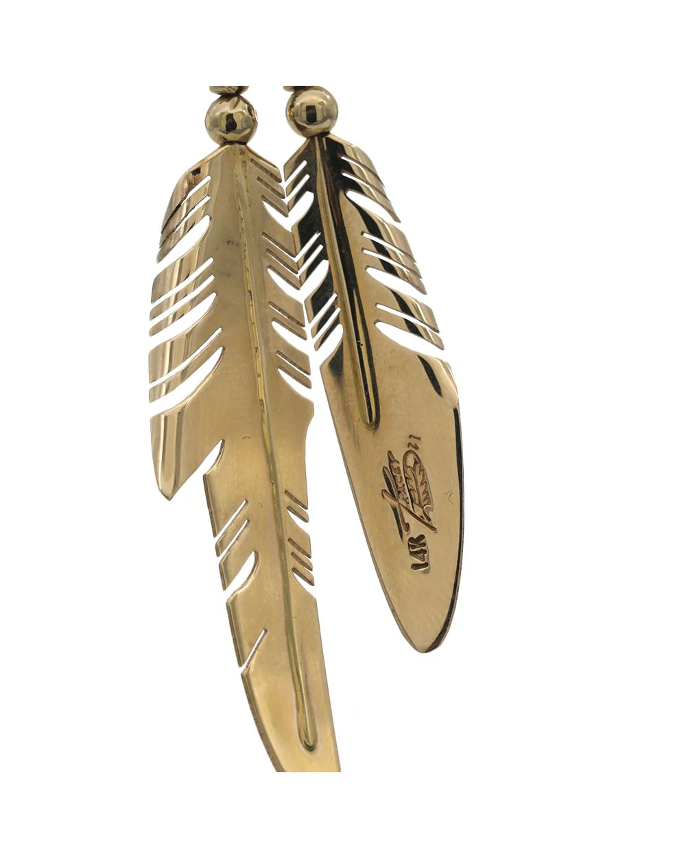 Navajo Ray Tracey 14K Yellow Gold Multi-Stone Inlay Reversible Sunface Pendant - Image 3