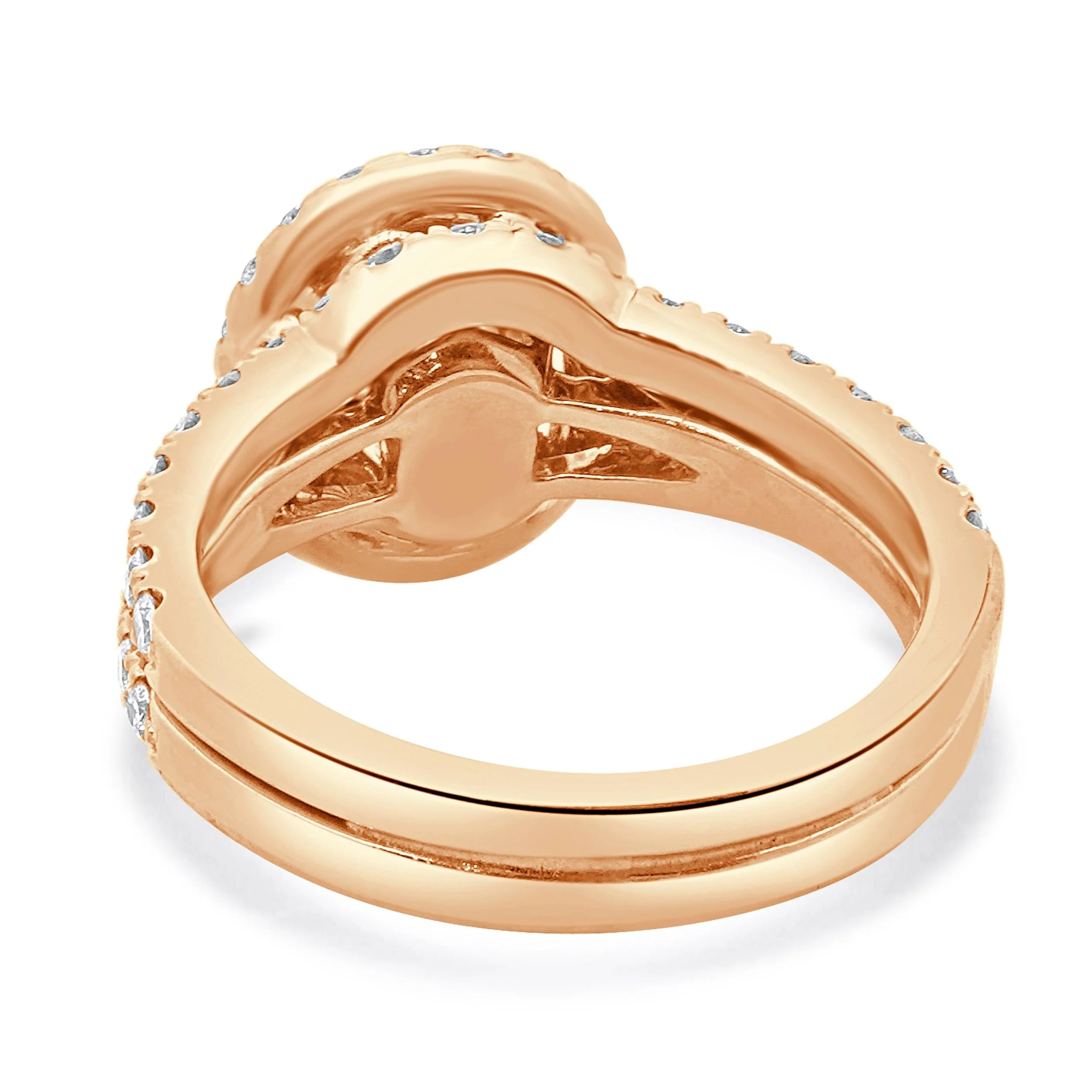 Neil Lane 14 Karat Rose Gold Oval Cut Diamond Engagement Ring - Image 4