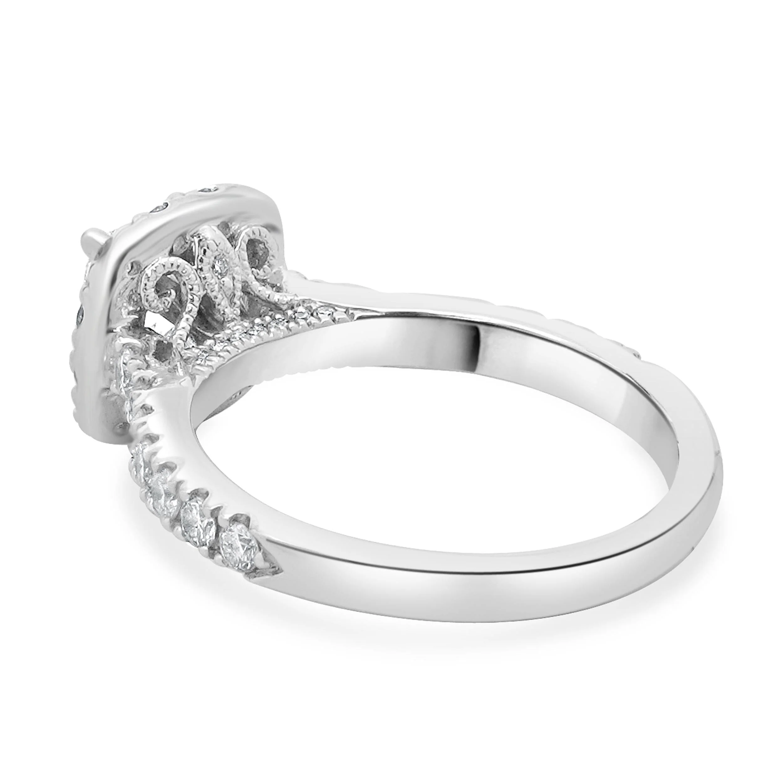 Neil Lane 14 Karat White Gold Cushion Cut Diamond Engagement Ring - Image 4