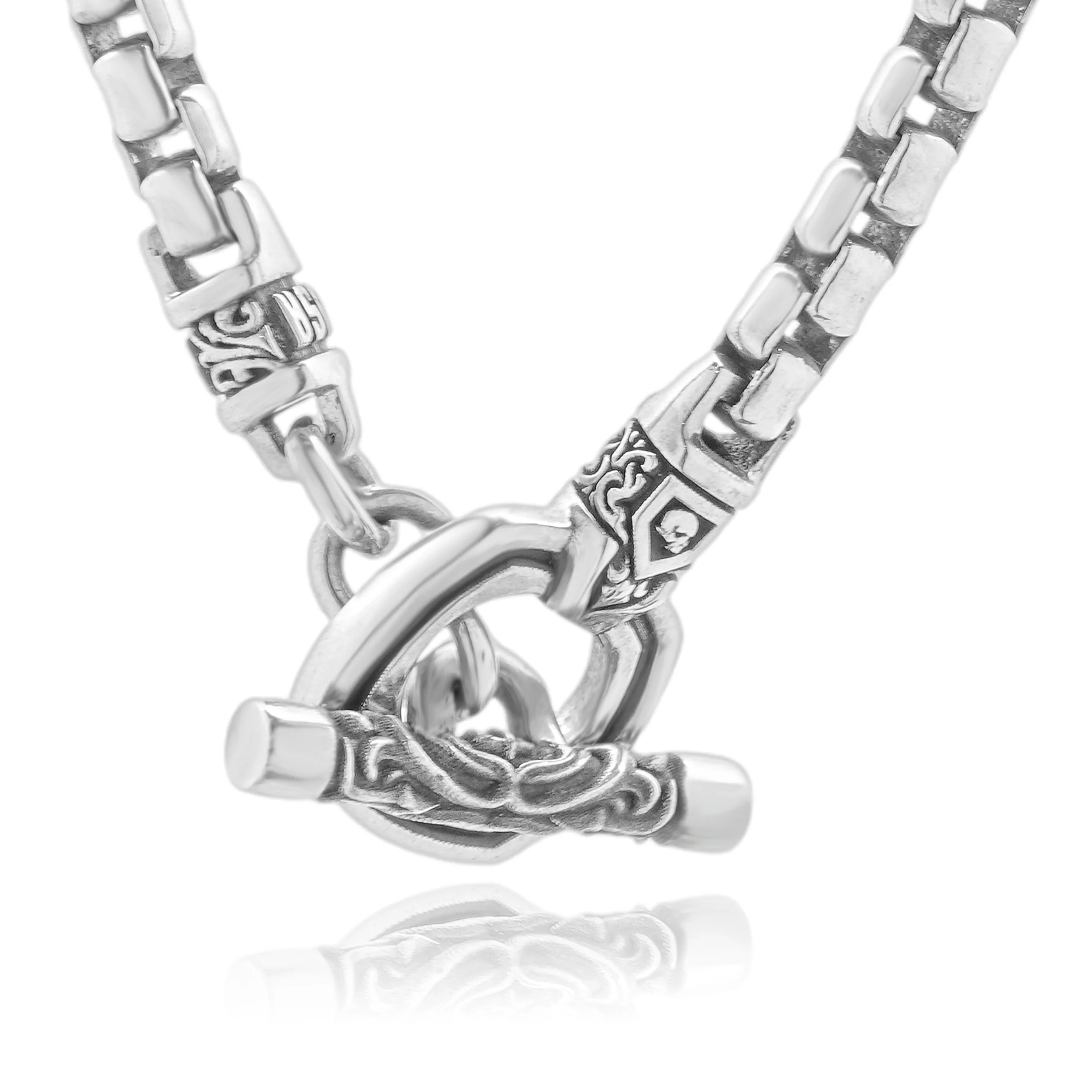 Nightrider Sterling Silver Toggle Necklace - Image 2