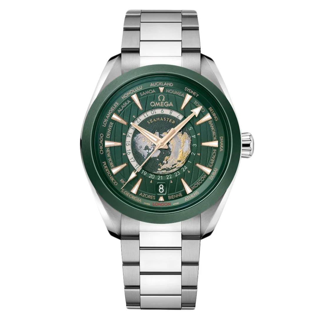 Omega Seamaster Aqua Terra 43MM 150M Worldtimer Stainless Steel 220.30.43.22.10.001