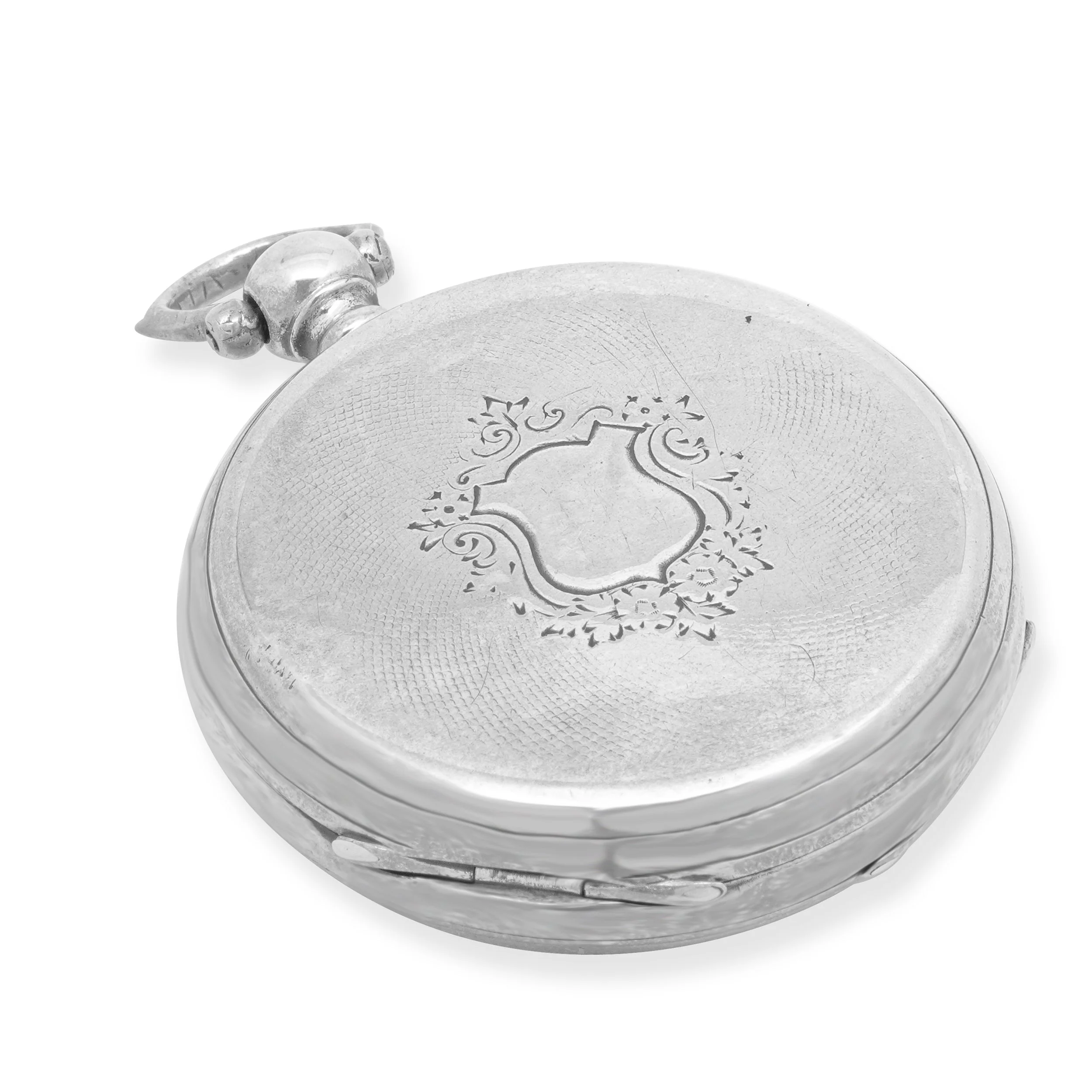 Pateck Geneve Silver Enamel Pocket Watch 45mm - Image 3