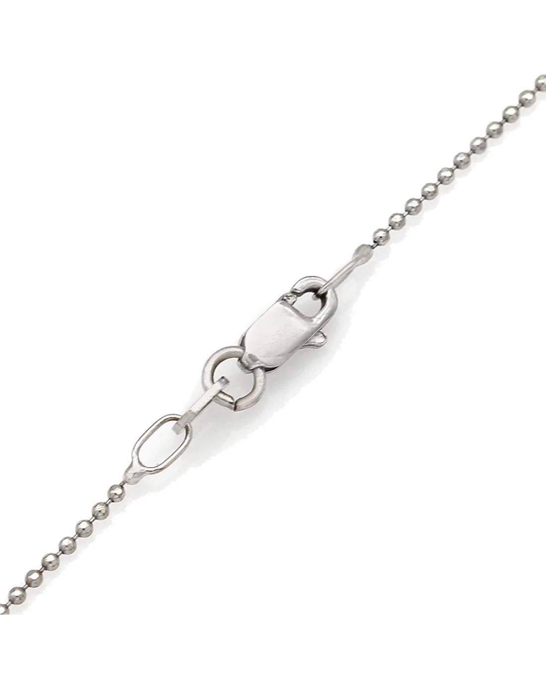 Pave Diamond Swirl Necklace in 14k White Gold - Image 2