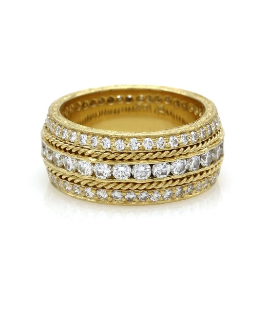 Penny Preville Eternity Ring in Gold - Image 2