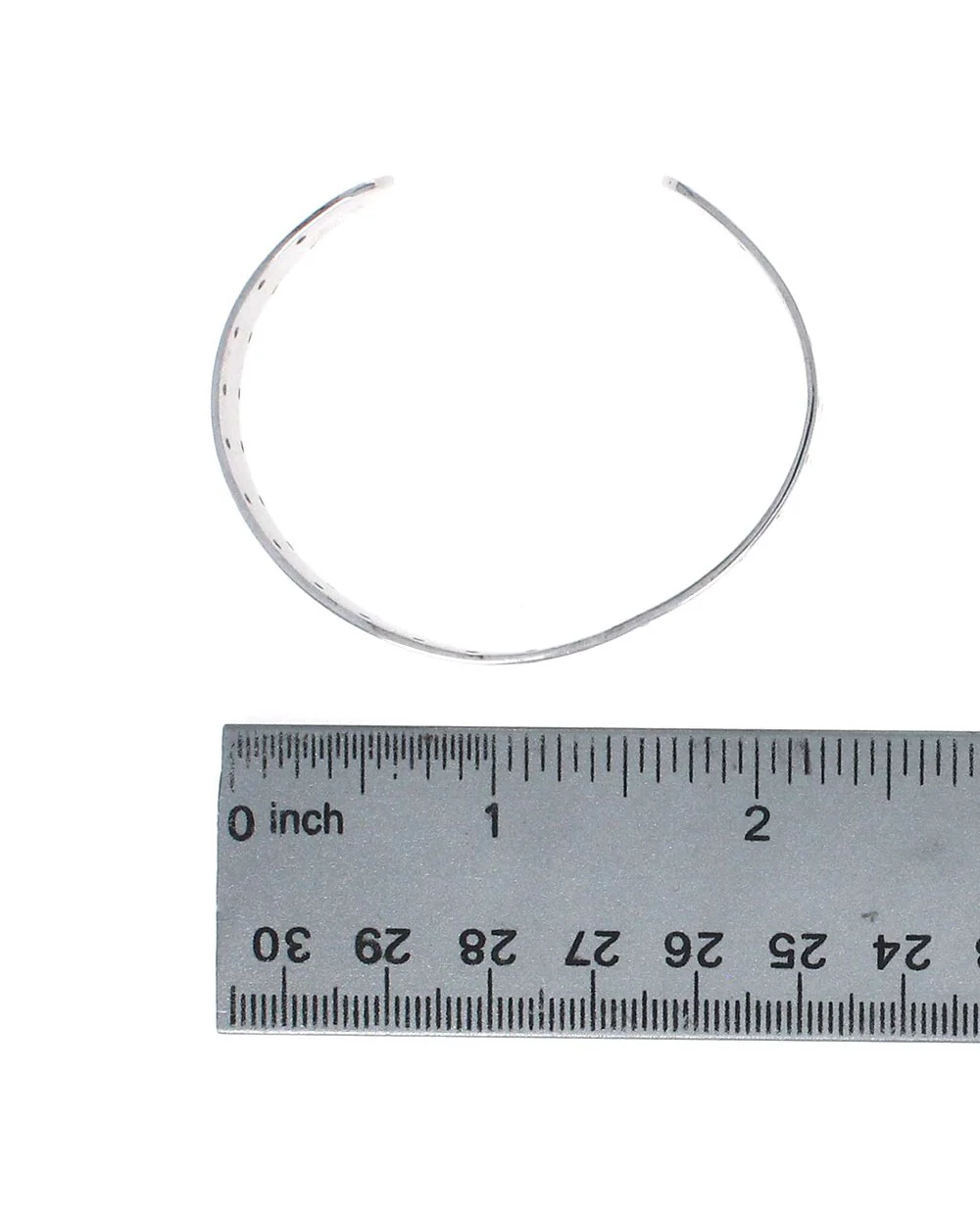 Pierced Edge Sterling Cuff Bracelet - Image 3