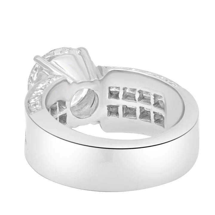 Platinum Diamond Invisible Set Ring - Image 4