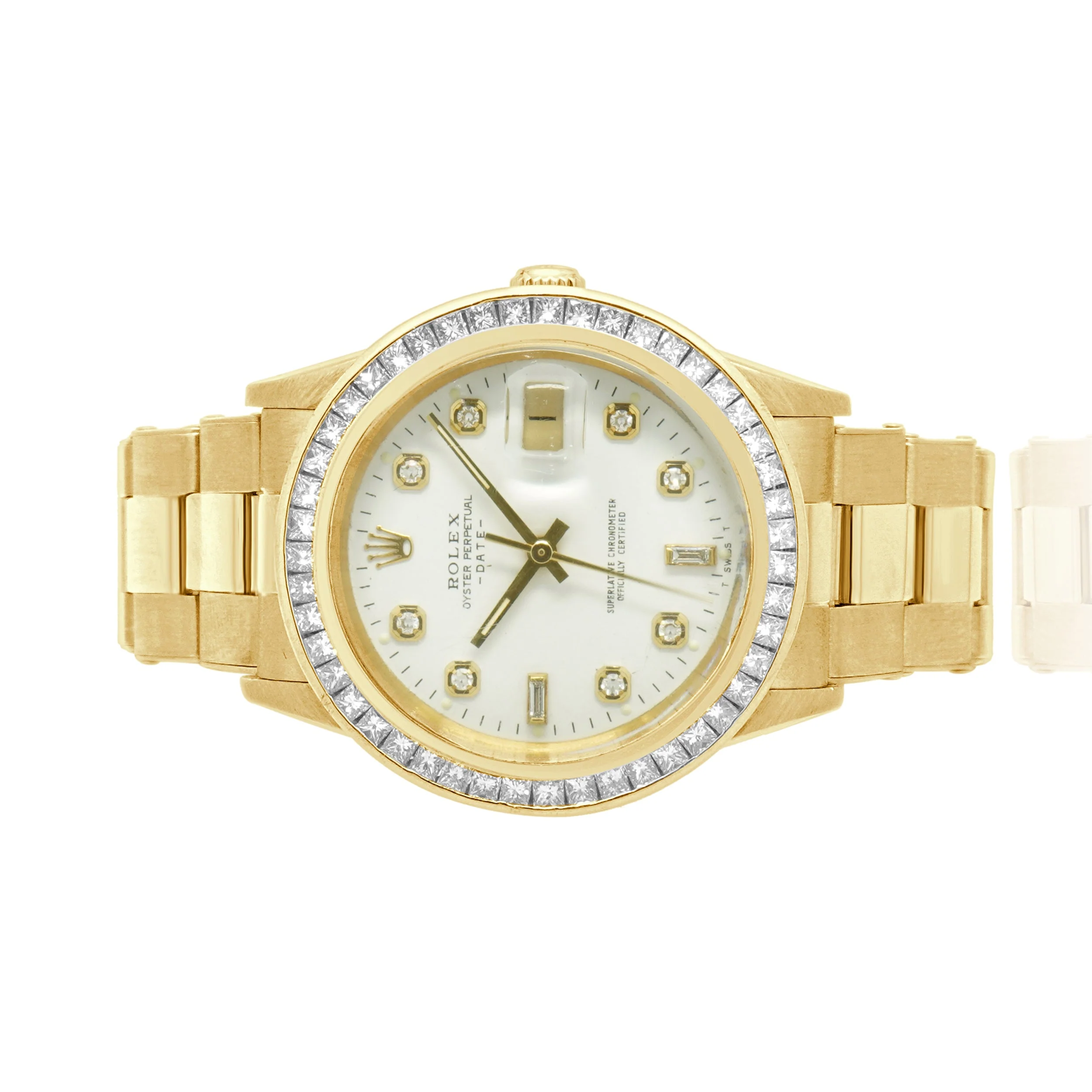 Rolex 18 Karat Yellow Gold Date 34mm - Image 2