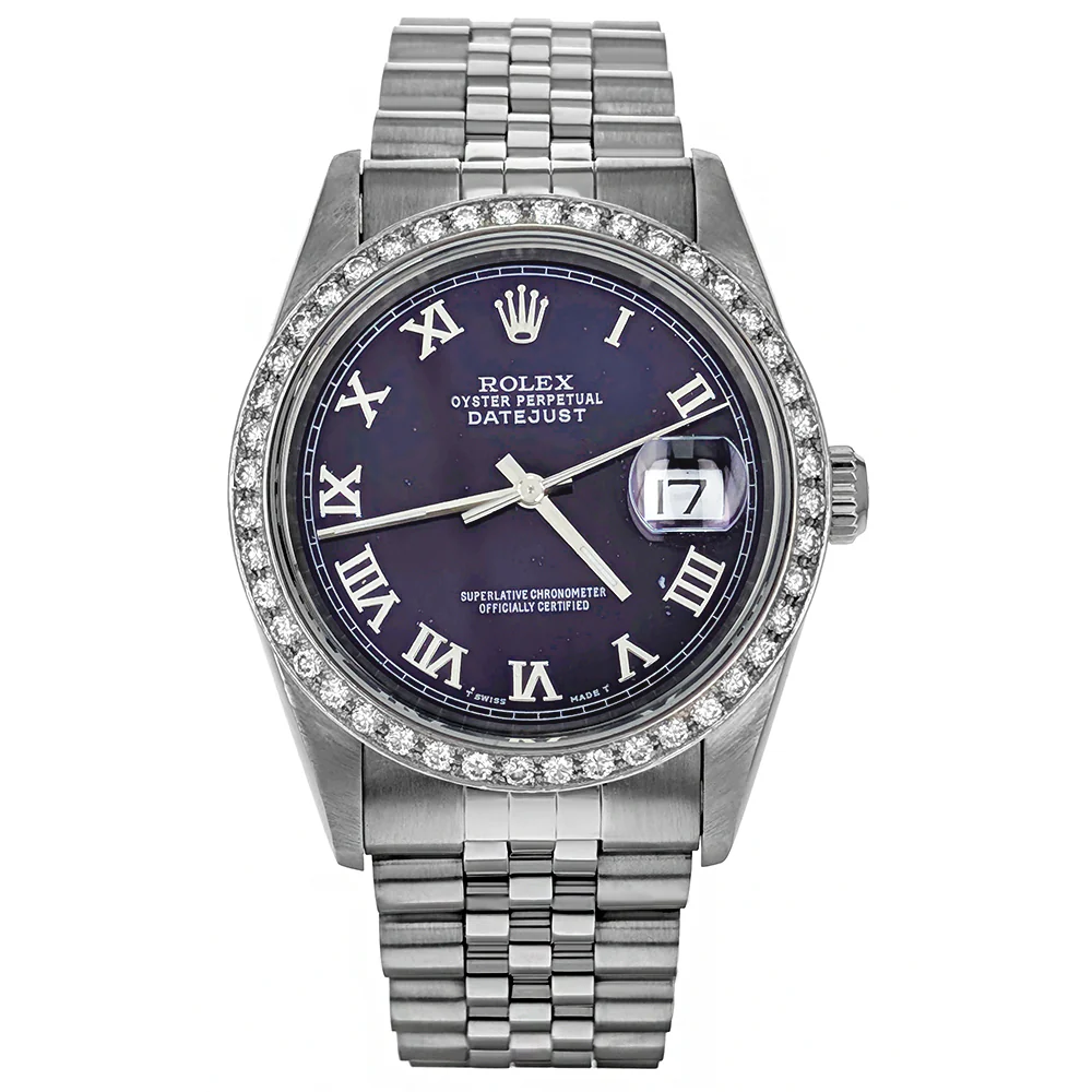 Rolex Datejust 36 Stainless Steel White Gold Diamonds 16220