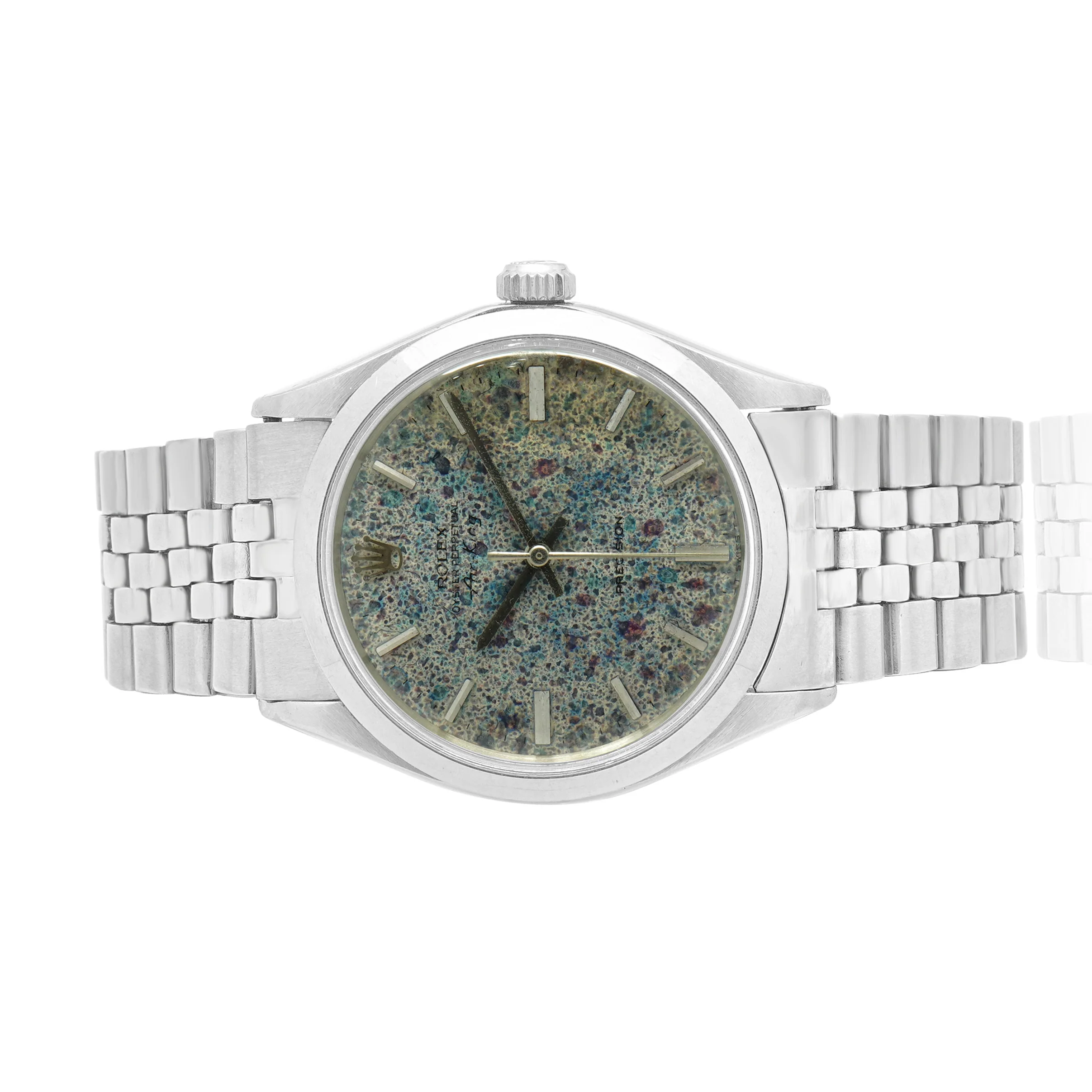 Rolex Stainless Steel Airking 34mm Tropical Dial - Image 2