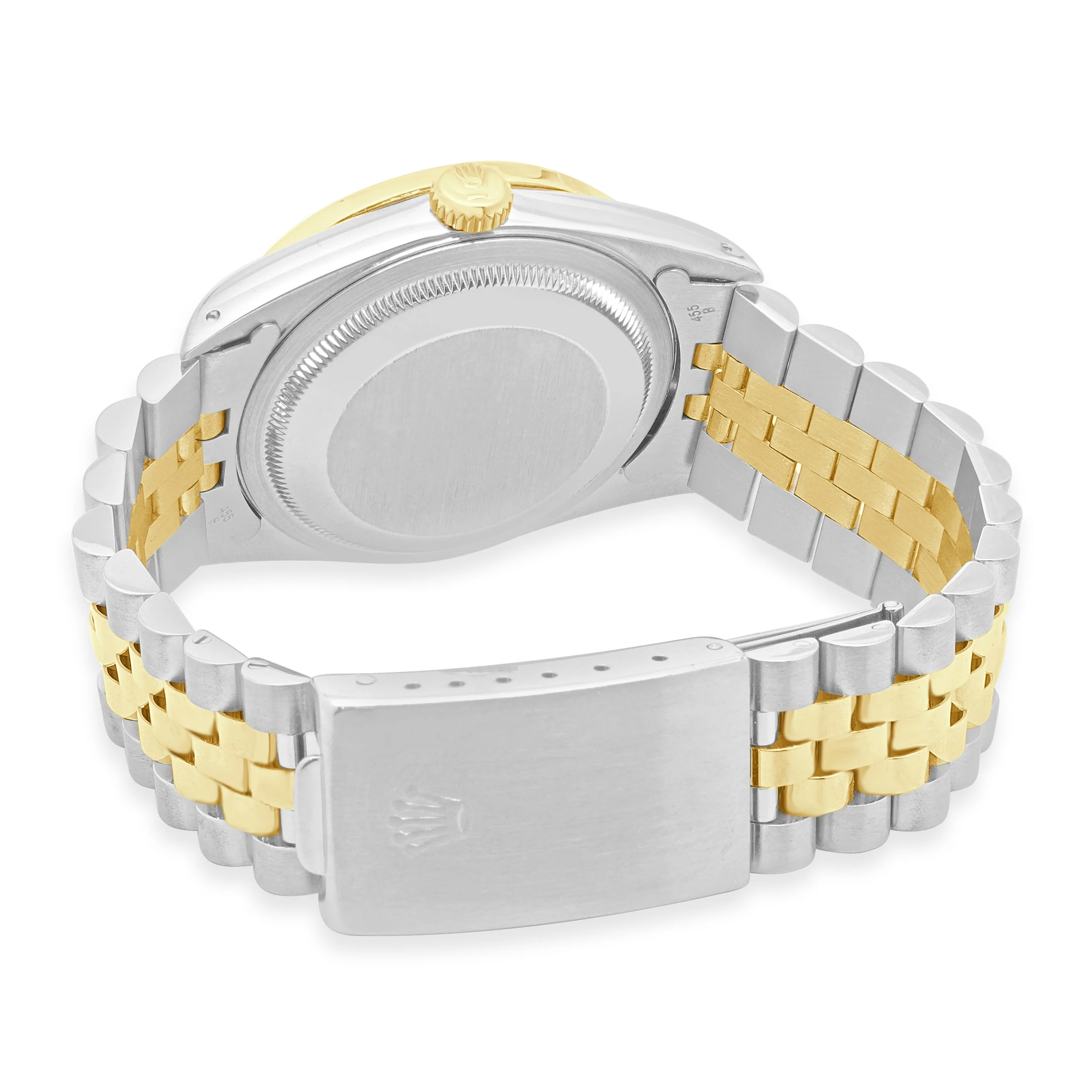 Rolex Stainless Steel and 18 Karat Yellow Gold Datejust 36mm - Custom Diamond Dial and Bezel - Image 3