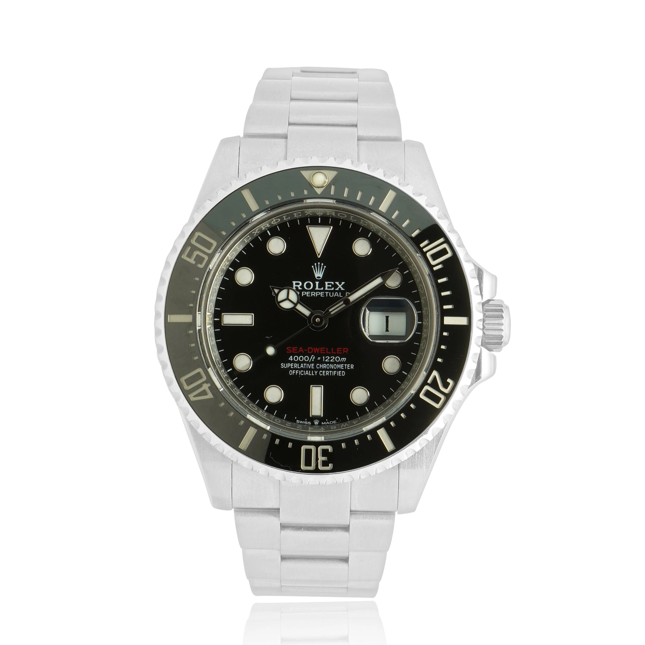 Rolex Stainless Steel Sea-Dweller Red Writing 43mm