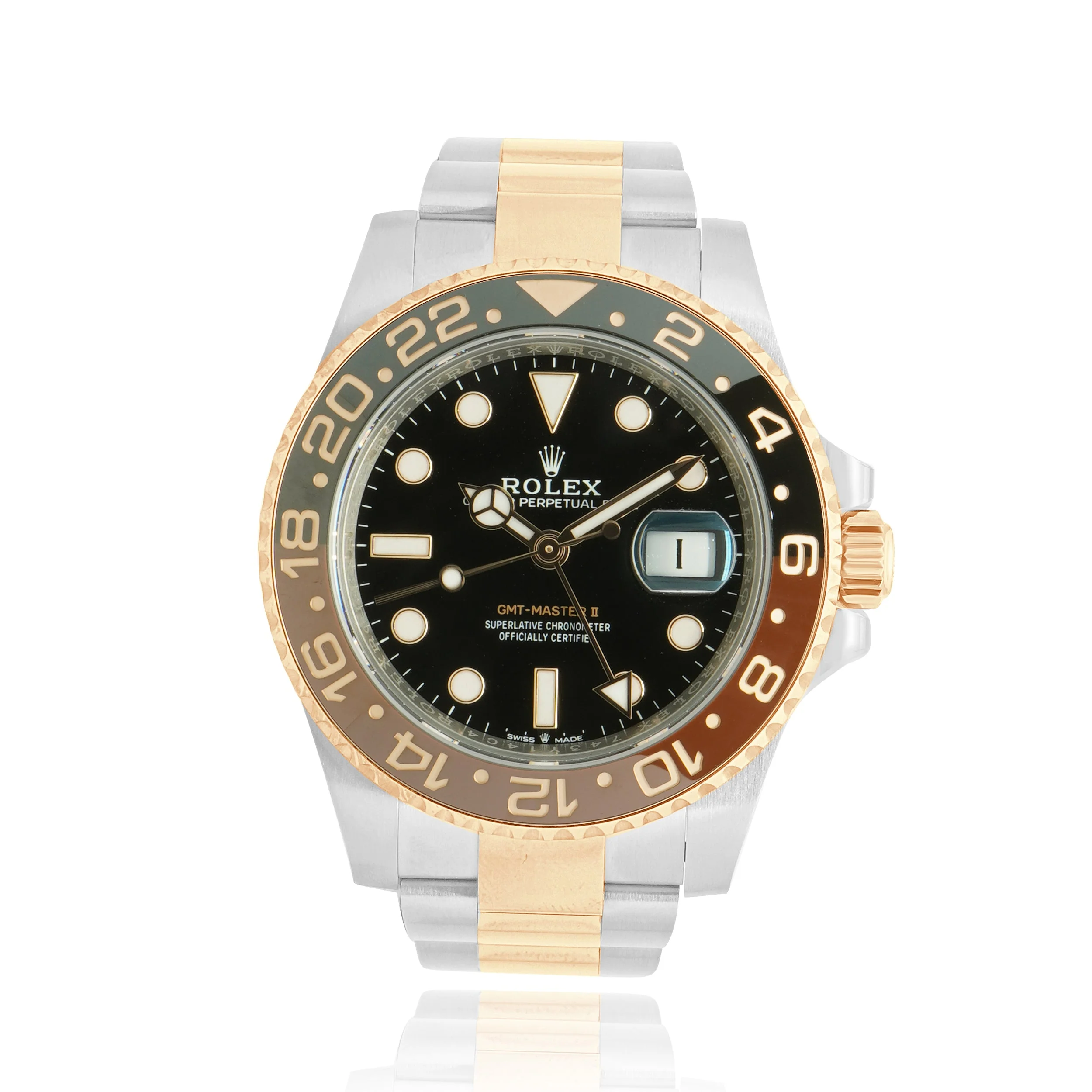 Rolex Two-Tone Stainless Steel and 18K Rose Gold GMT-Master II "Rootbeer" 40mm