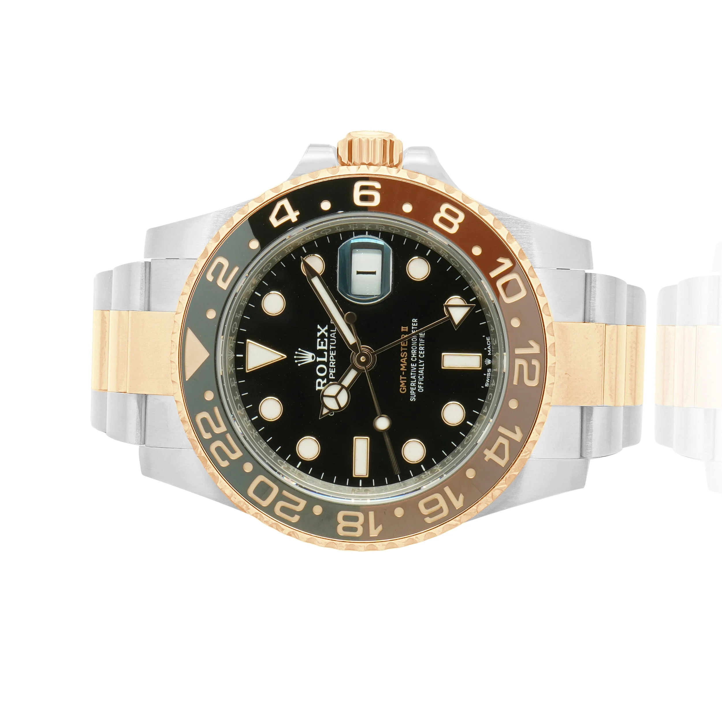 Rolex Two-Tone Stainless Steel and 18K Rose Gold GMT-Master II "Rootbeer" 40mm - Image 2