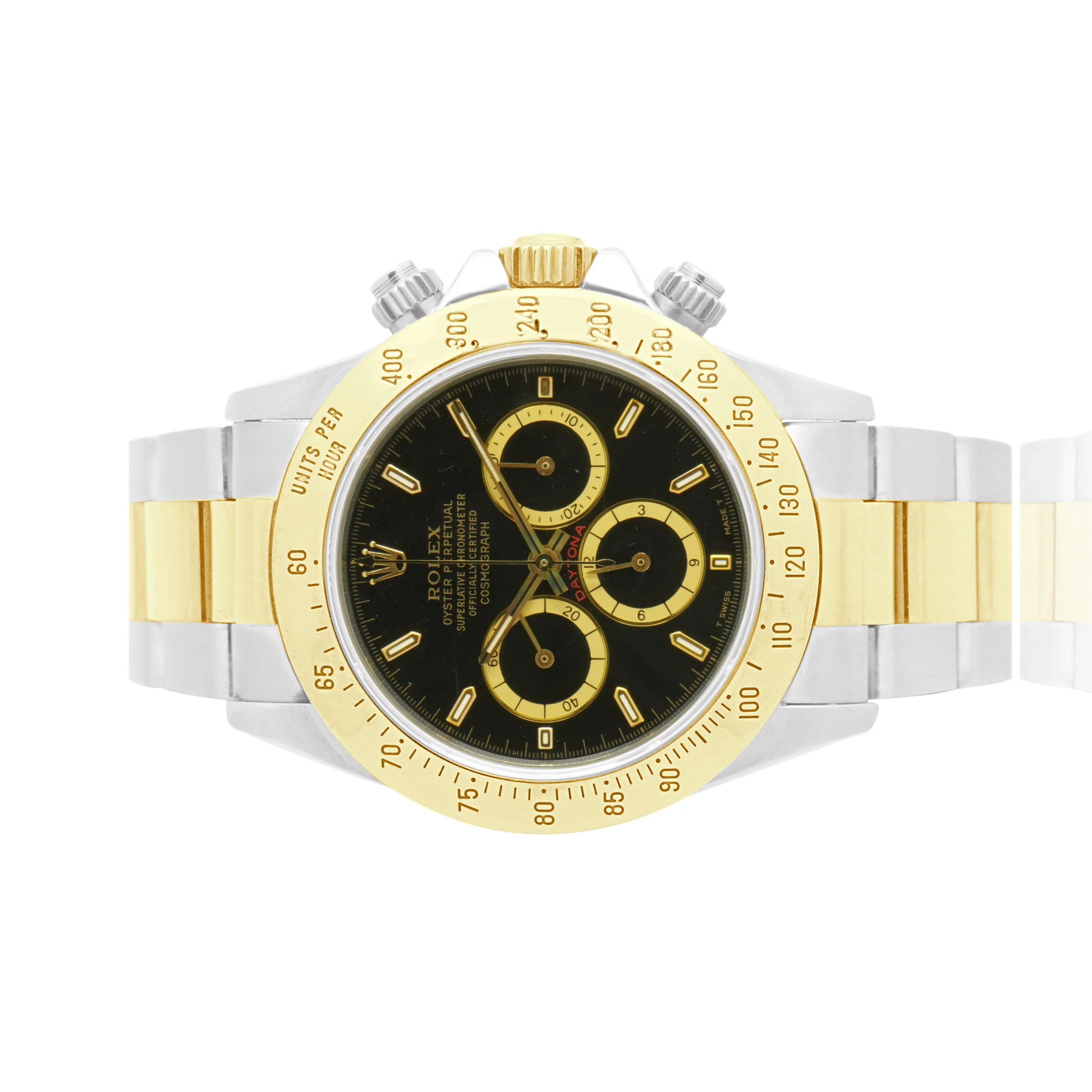 Rolex Two Tone Yellow Gold Daytona 40mm Black Dial - Image 2