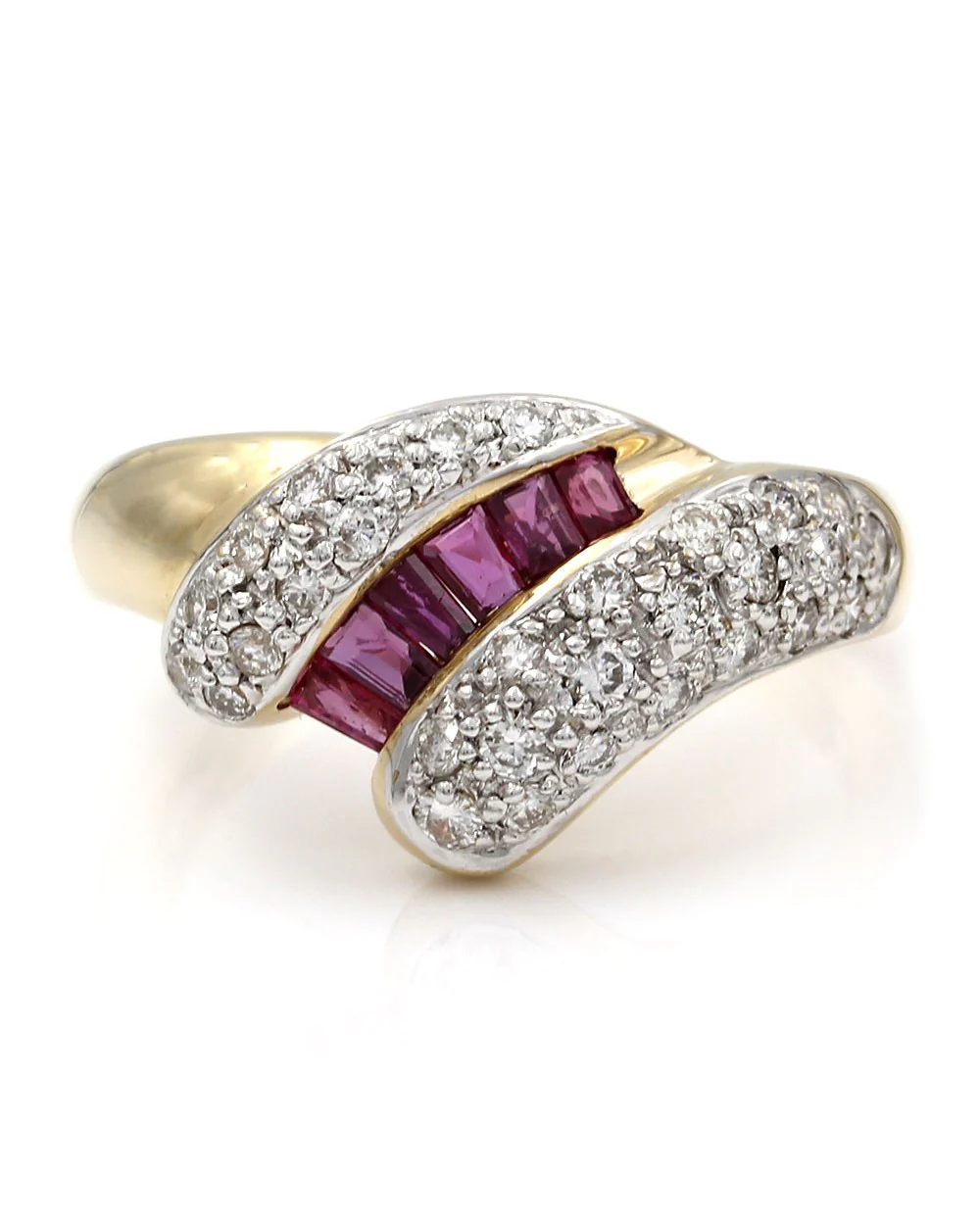 Ruby and Diamond Ring in Gold - Image 2