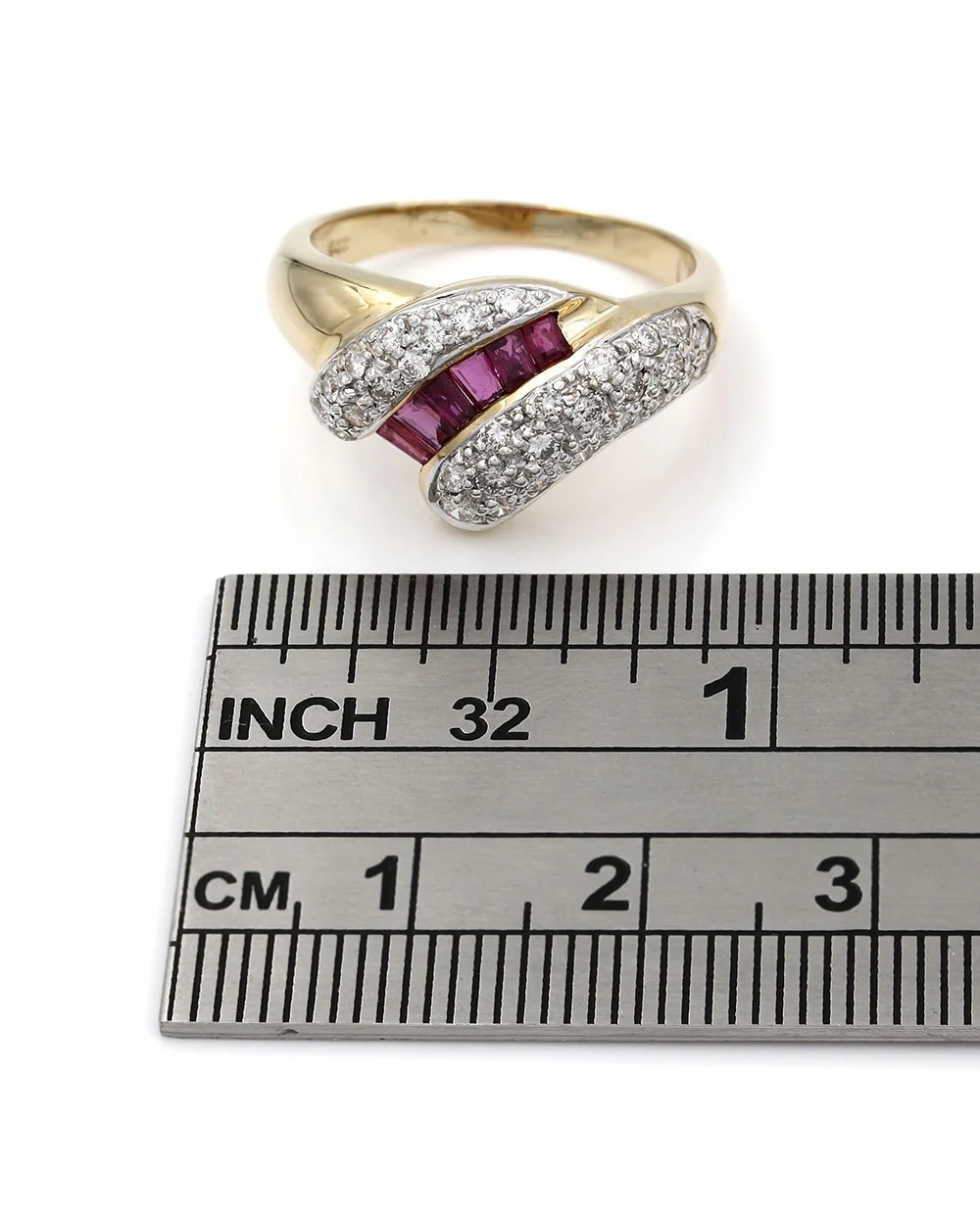 Ruby and Diamond Ring in Gold - Image 4