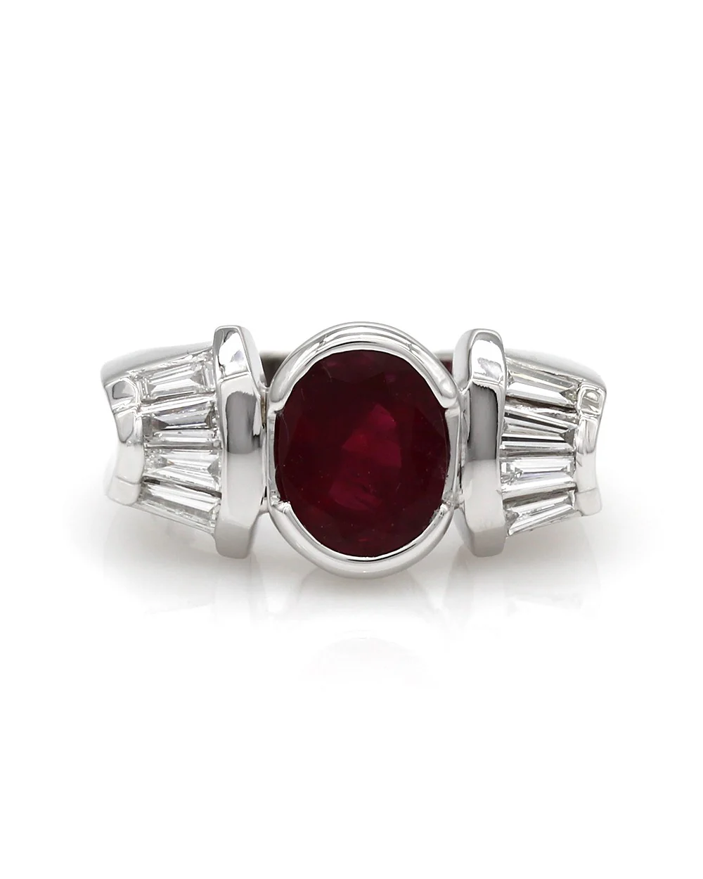 Ruby and Diamond Ring in Gold - Image 2