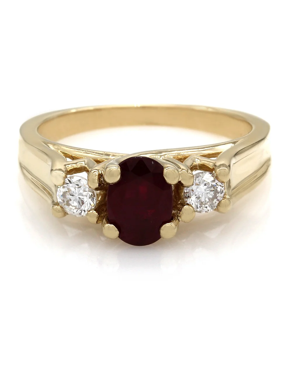 Ruby and Diamond Ring in Gold - Image 2