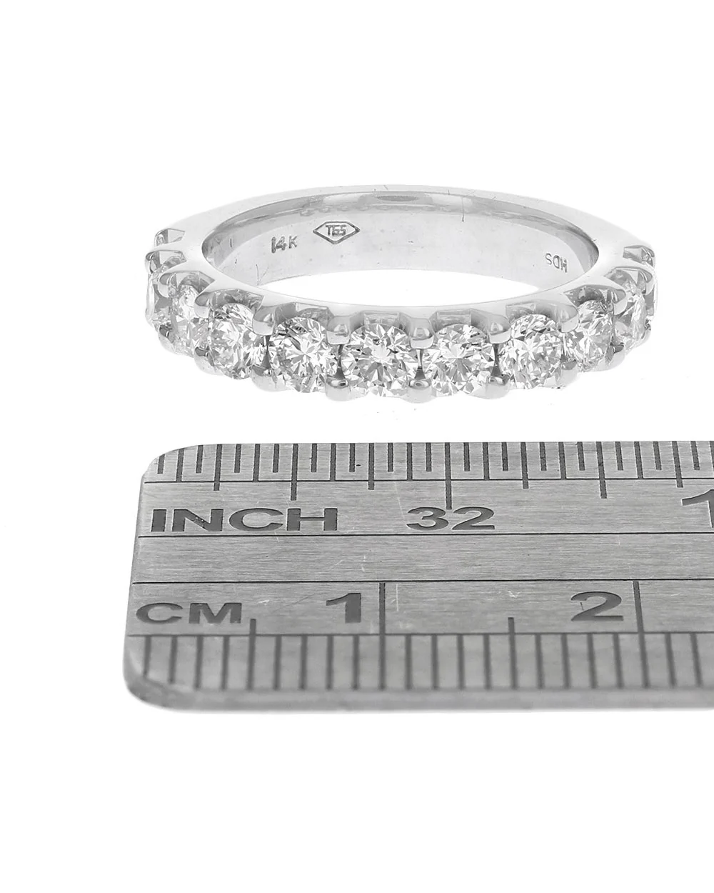 Shared Prong Round Diamond Band - Image 3