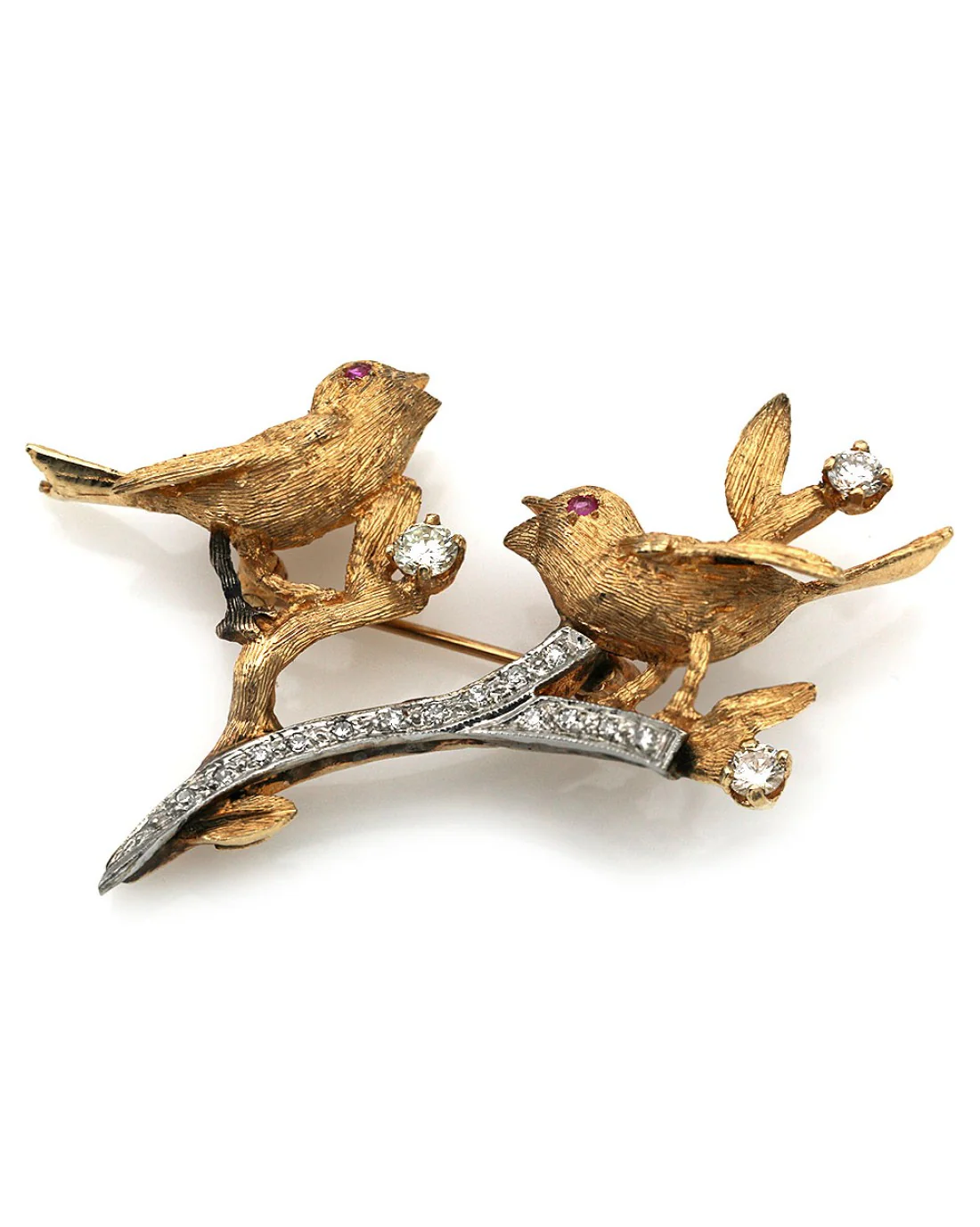 Singing Birds on a Branch Pin